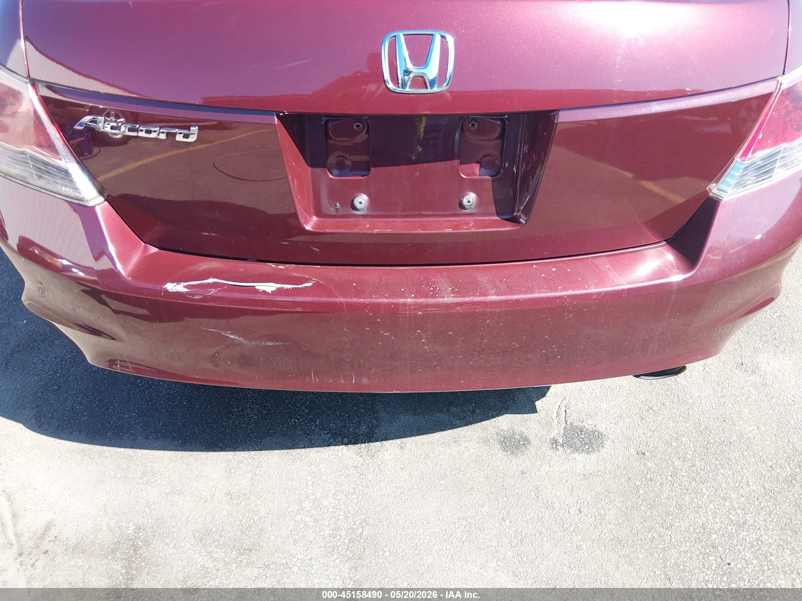 2010 Honda Accord 2.4 Lx-p Red vin: 1HGCP2F4XAA178879