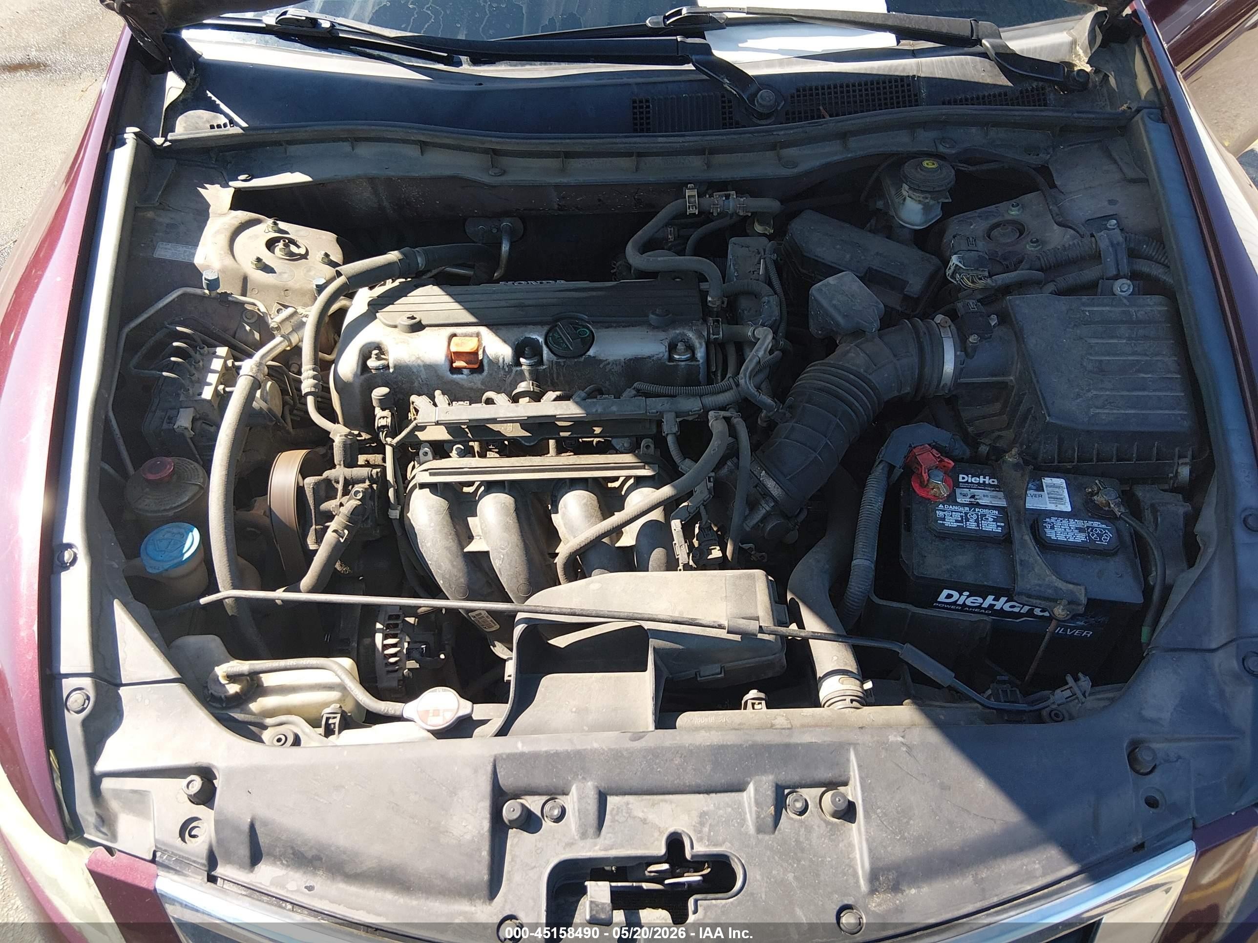 2010 Honda Accord 2.4 Lx-p Red vin: 1HGCP2F4XAA178879