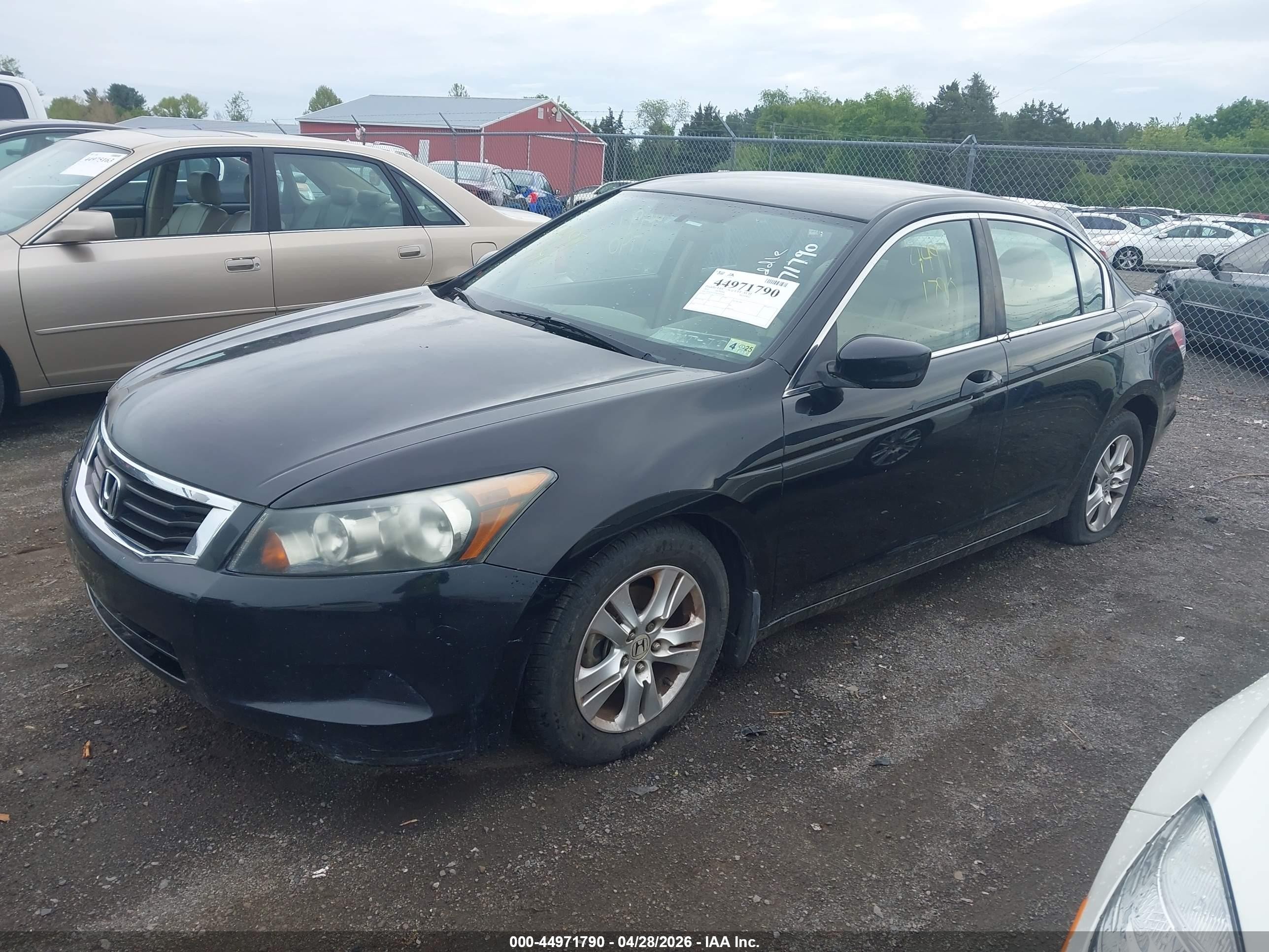 2010 Honda Accord 2.4 Lx-p Black vin: 1HGCP2F4XAA192958