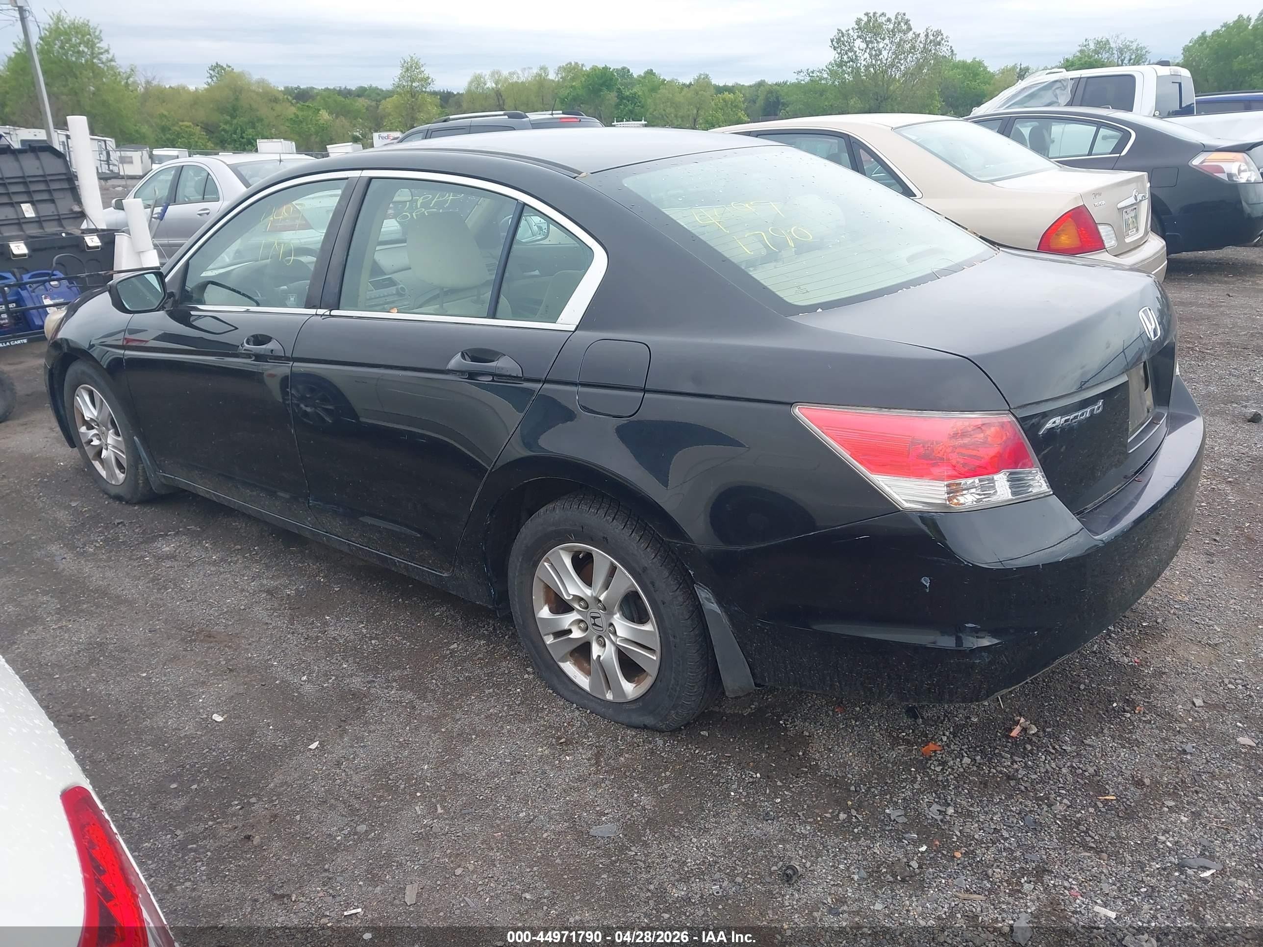 2010 Honda Accord 2.4 Lx-p Black vin: 1HGCP2F4XAA192958