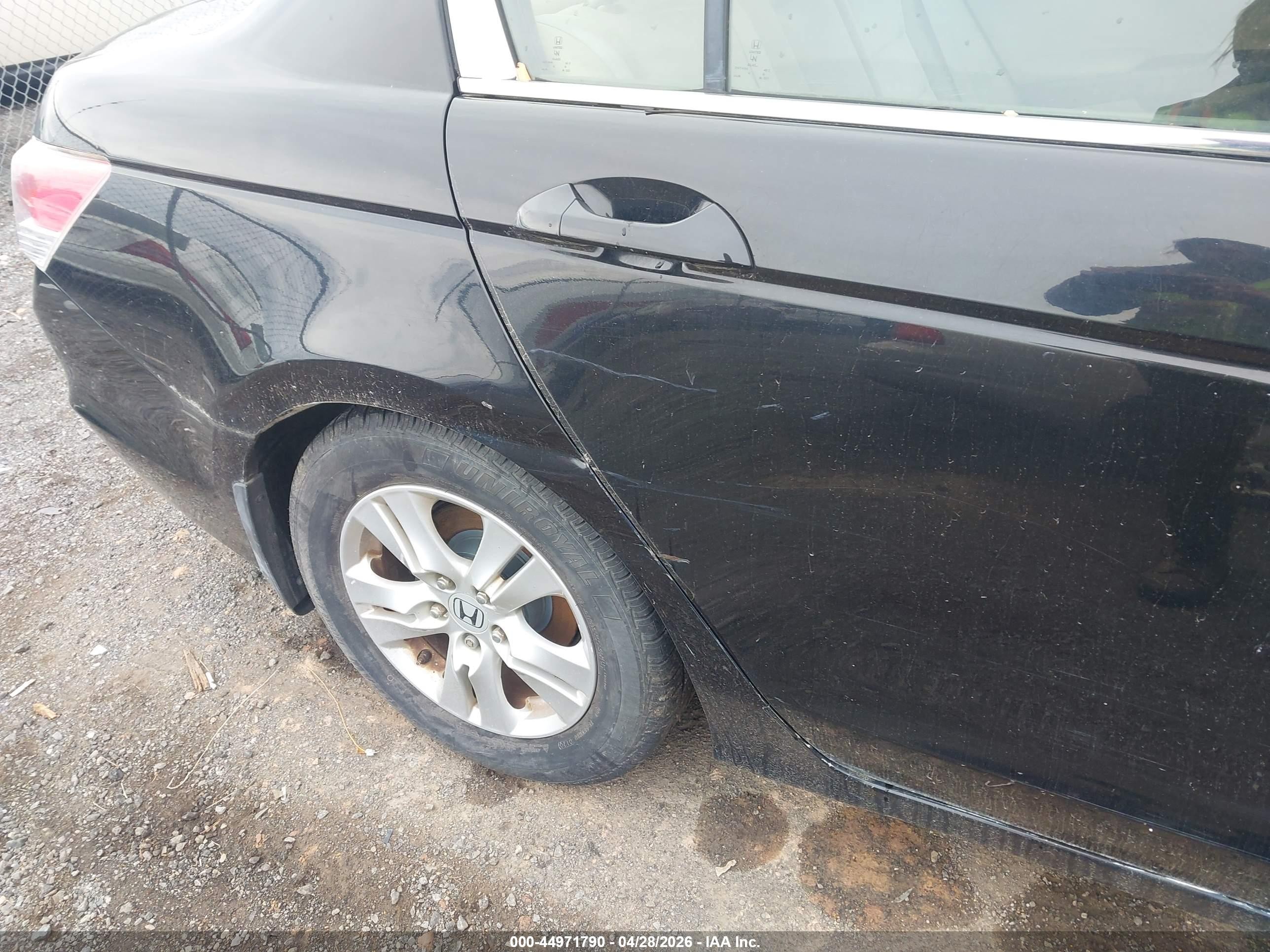2010 Honda Accord 2.4 Lx-p Black vin: 1HGCP2F4XAA192958