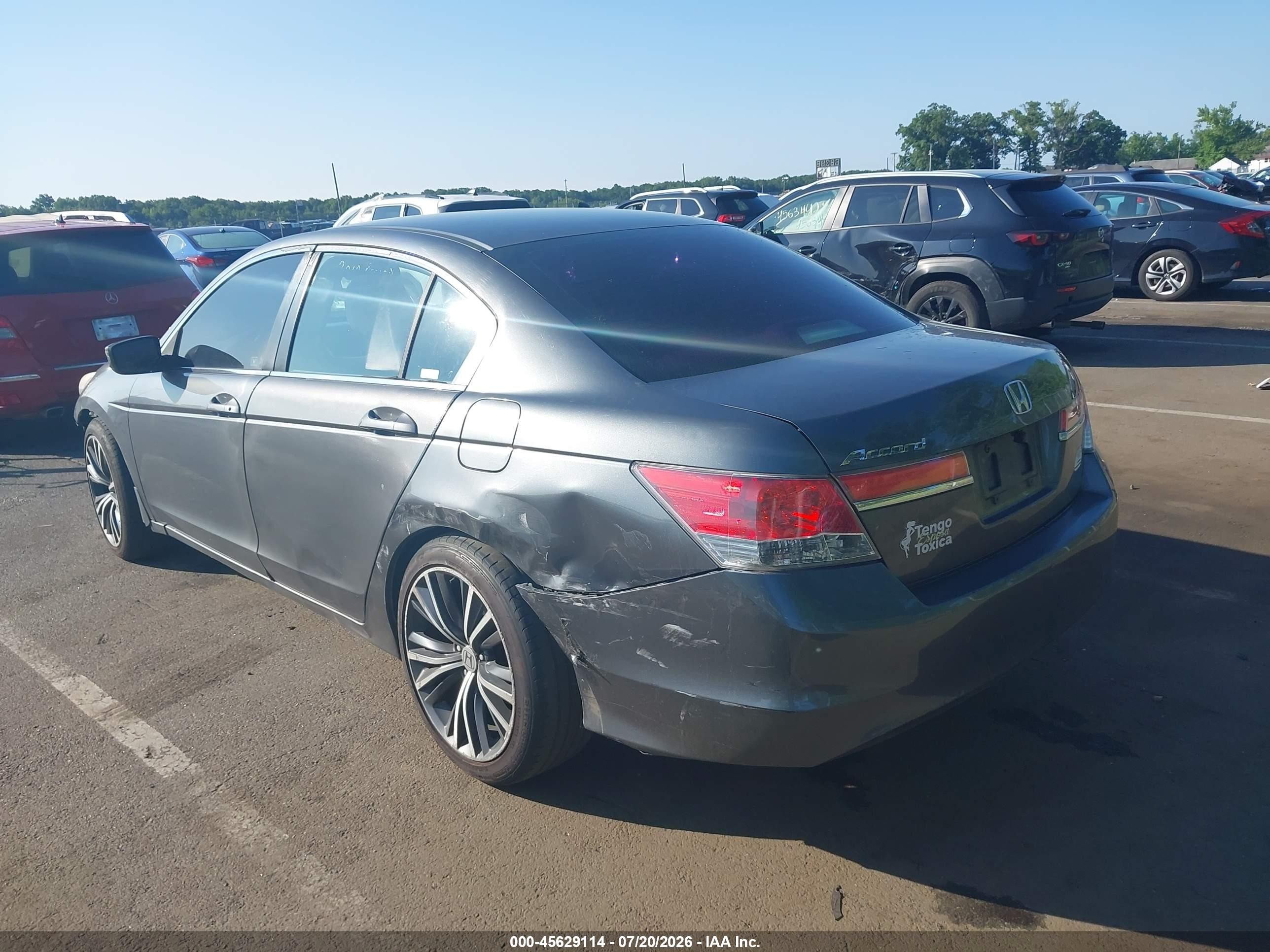 2011 Honda Accord 2.4 Lx-p Gray vin: 1HGCP2F4XBA002562
