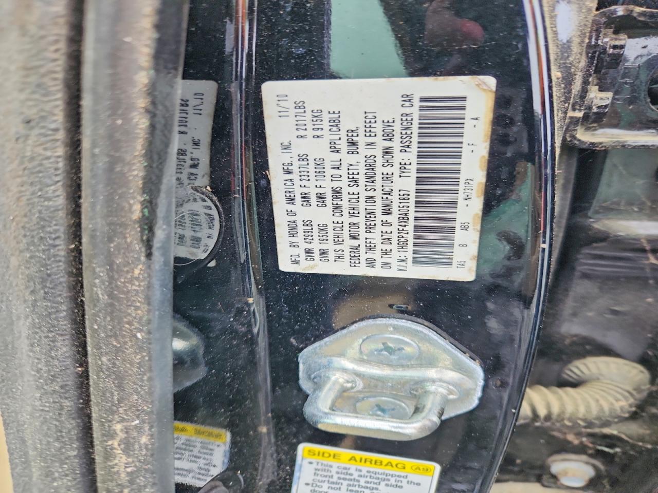 2011 Honda Accord Lxp Black vin: 1HGCP2F4XBA051857