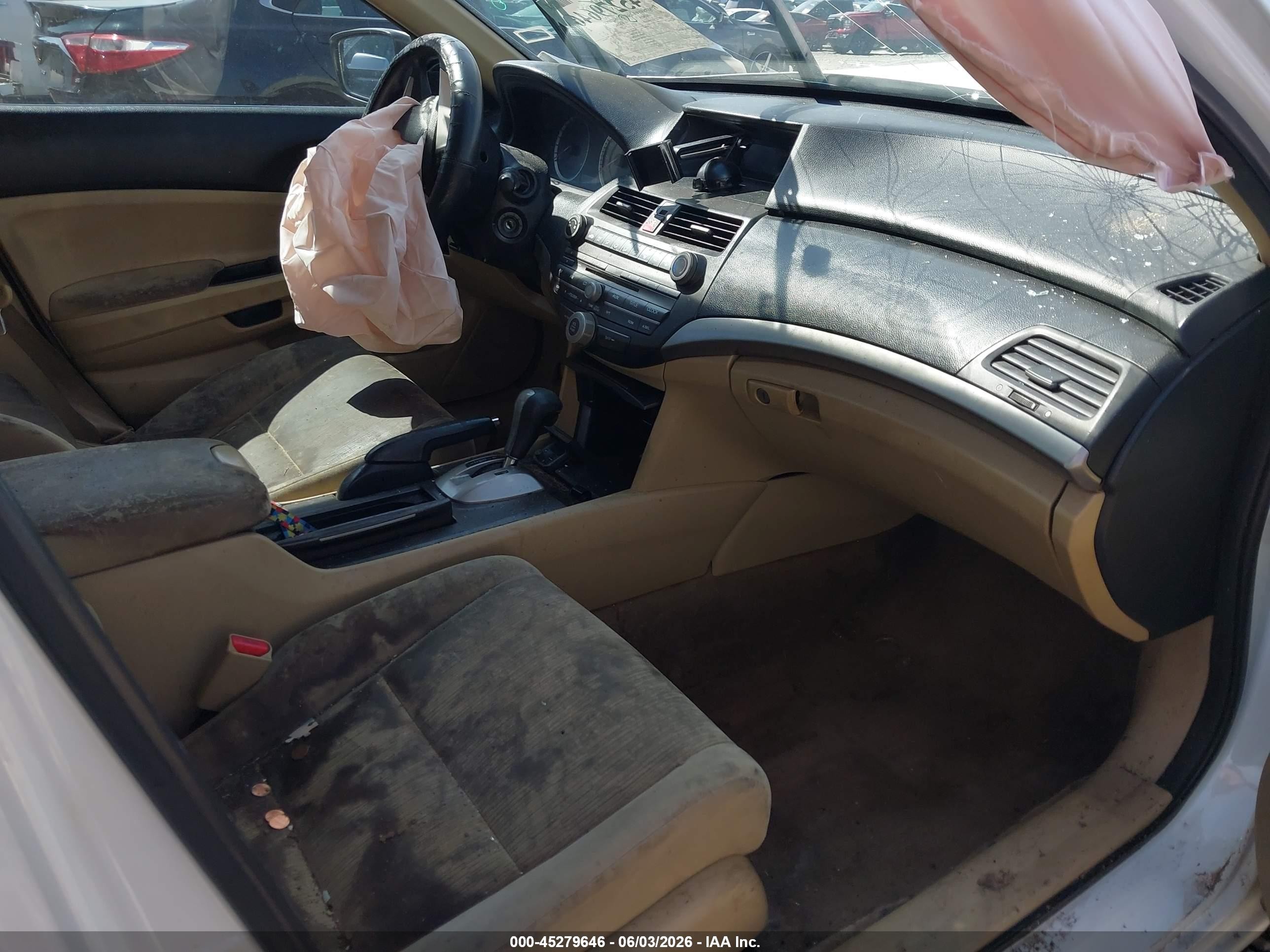 2011 Honda Accord 2.4 Lx-p White vin: 1HGCP2F4XBA092649