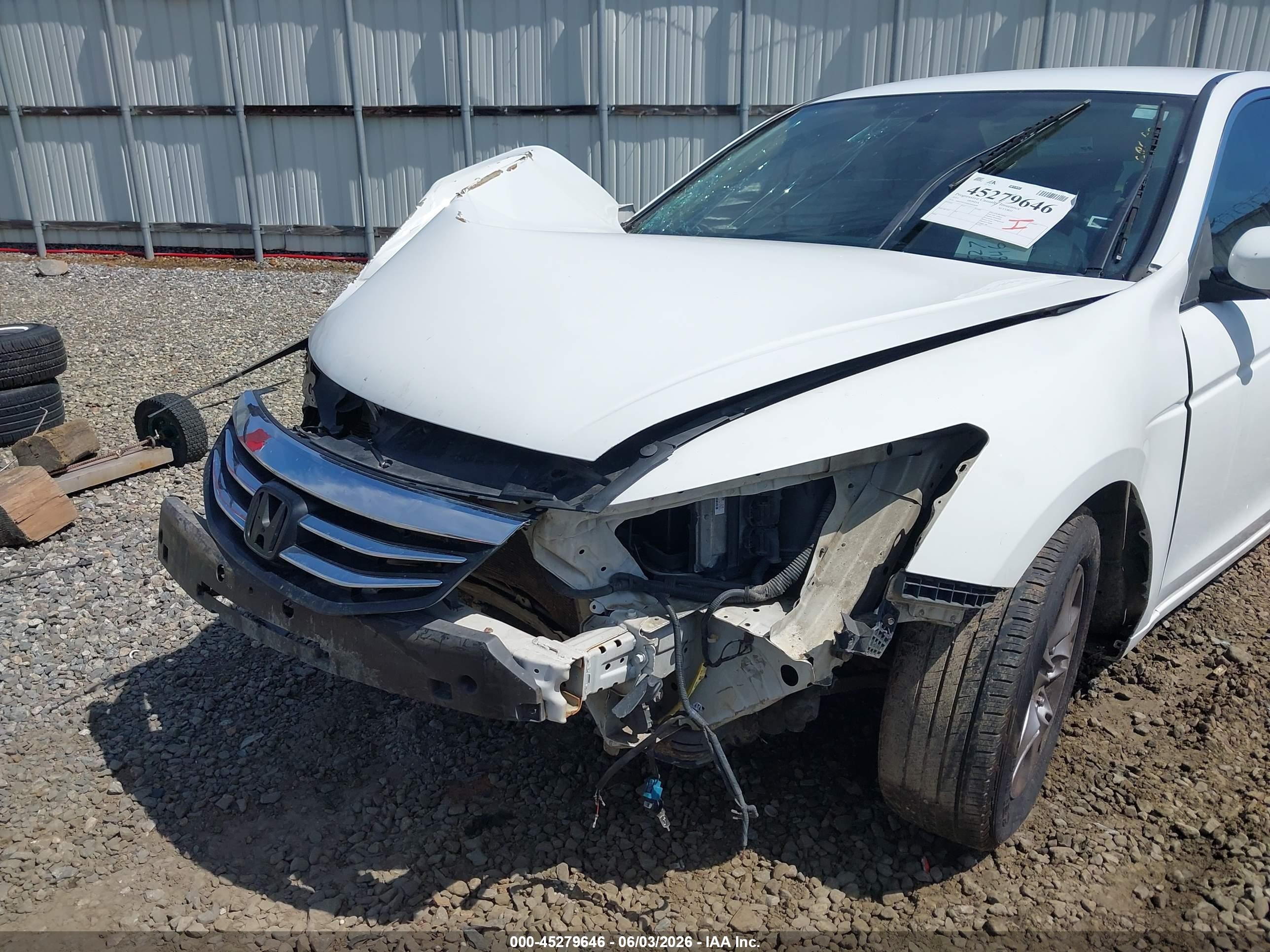 2011 Honda Accord 2.4 Lx-p White vin: 1HGCP2F4XBA092649