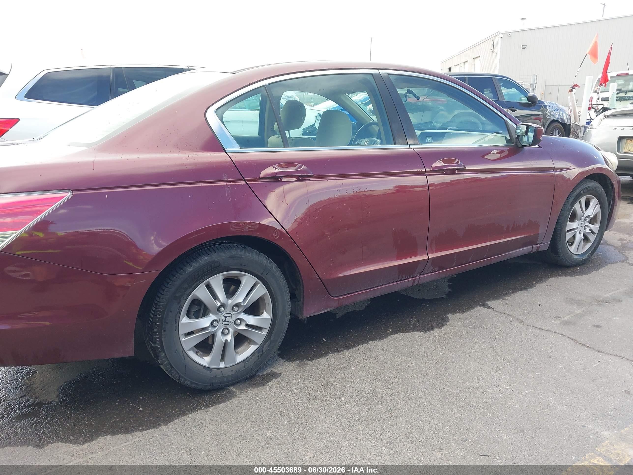 2011 Honda Accord 2.4 Lx-p Темно-бордовый vin: 1HGCP2F4XBA143079