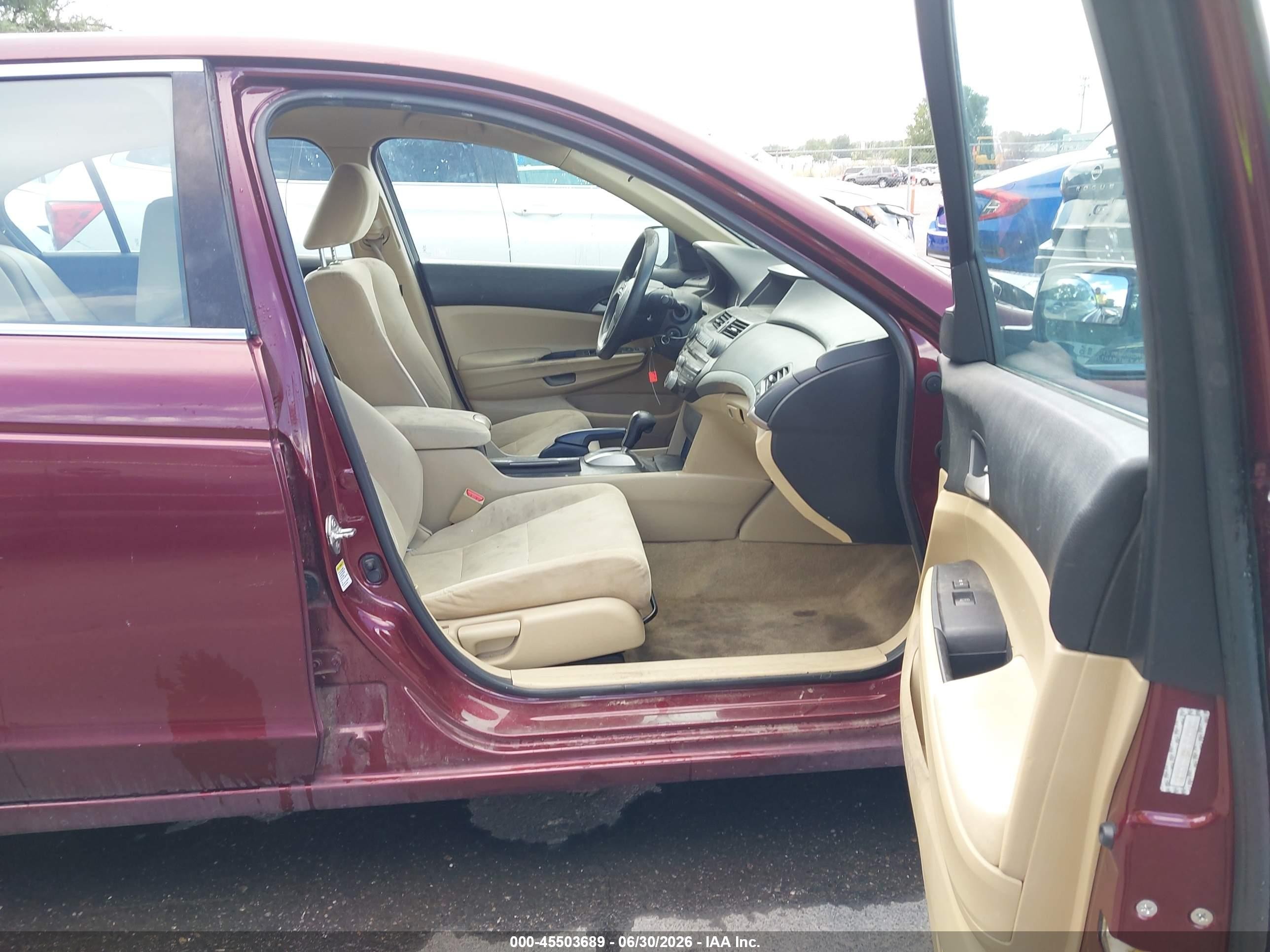 2011 Honda Accord 2.4 Lx-p Темно-бордовый vin: 1HGCP2F4XBA143079