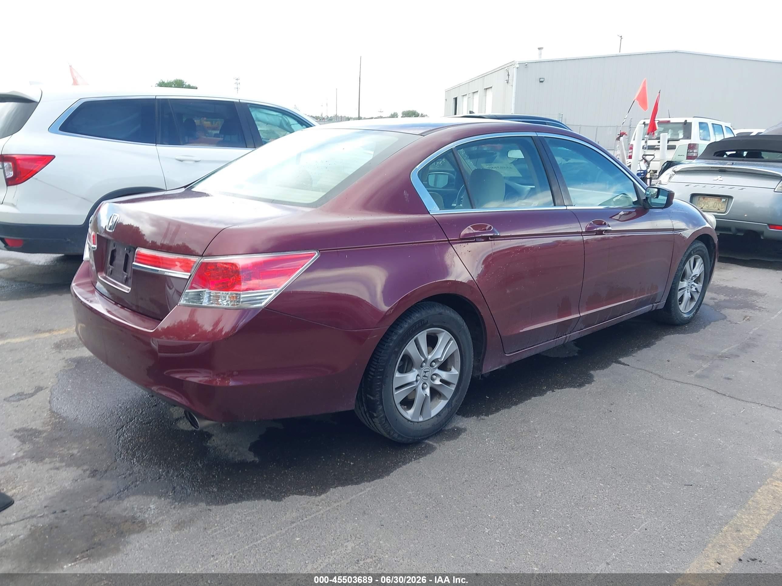 2011 Honda Accord 2.4 Lx-p Темно-бордовый vin: 1HGCP2F4XBA143079