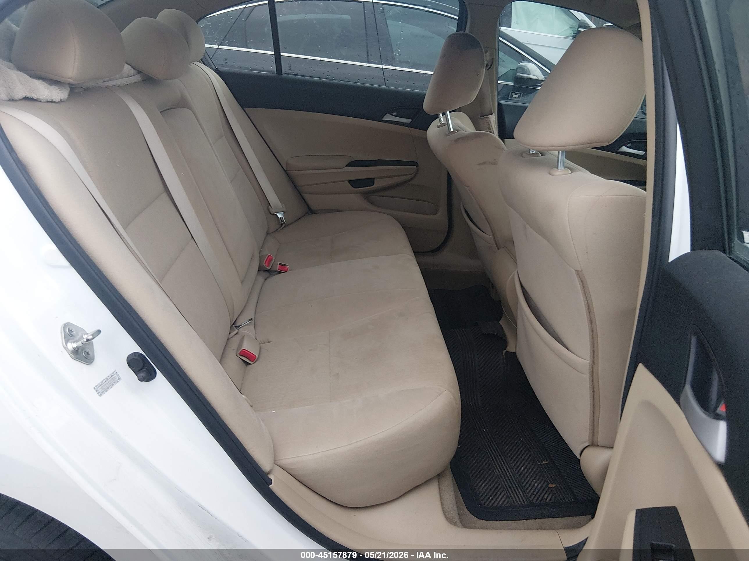 2012 Honda Accord 2.4 Lx-p White vin: 1HGCP2F4XCA009240