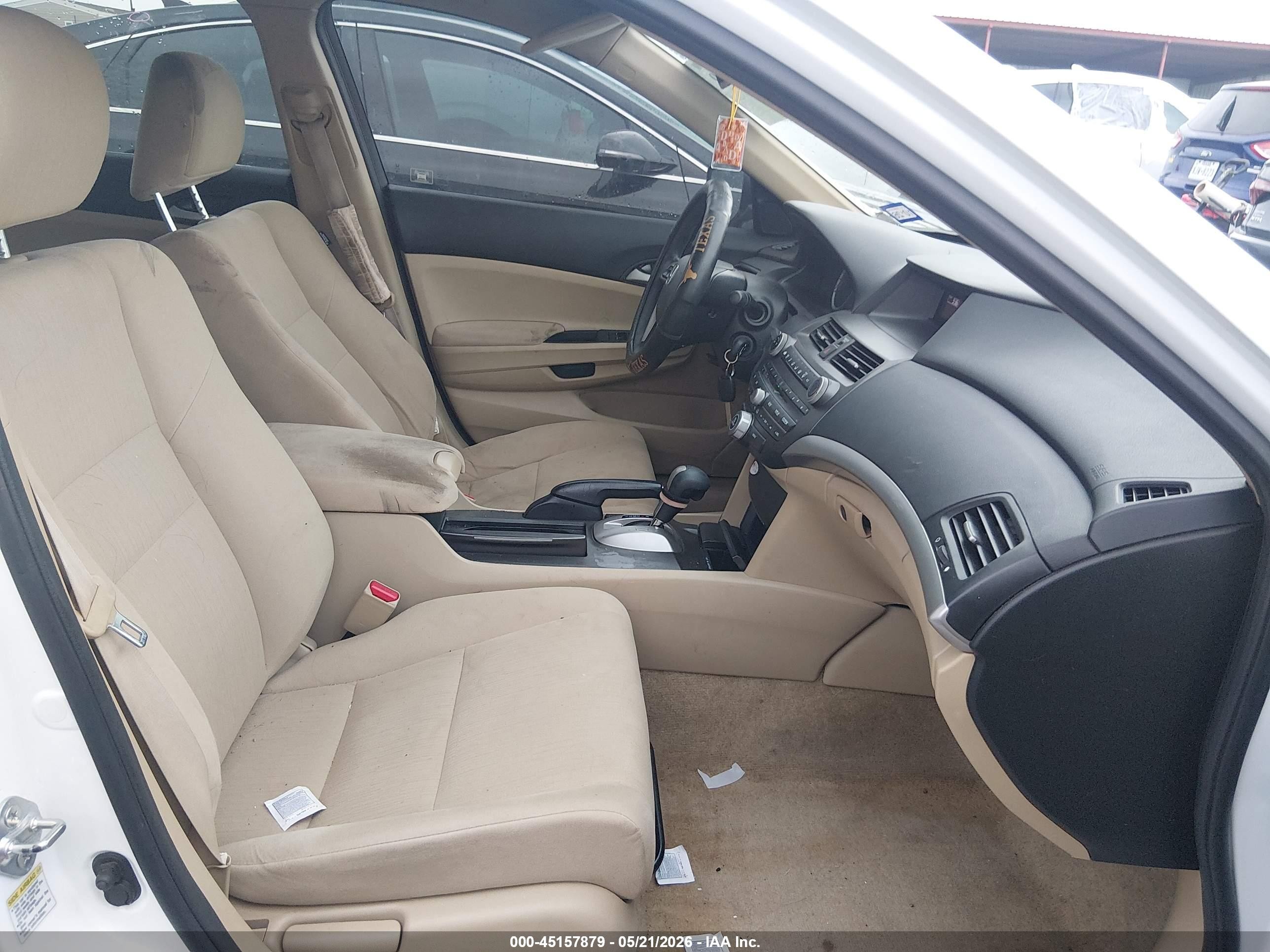 2012 Honda Accord 2.4 Lx-p White vin: 1HGCP2F4XCA009240