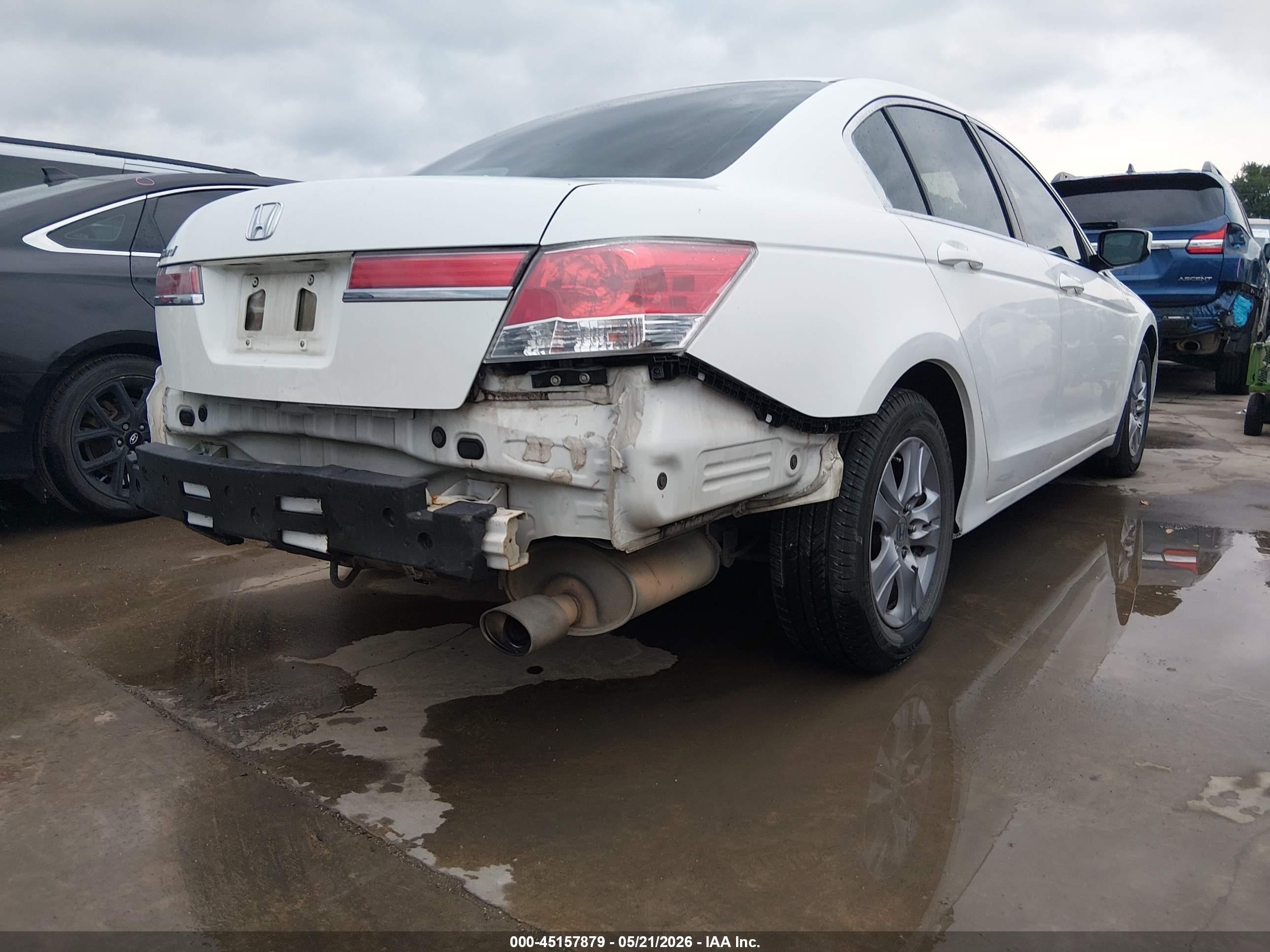 2012 Honda Accord 2.4 Lx-p White vin: 1HGCP2F4XCA009240