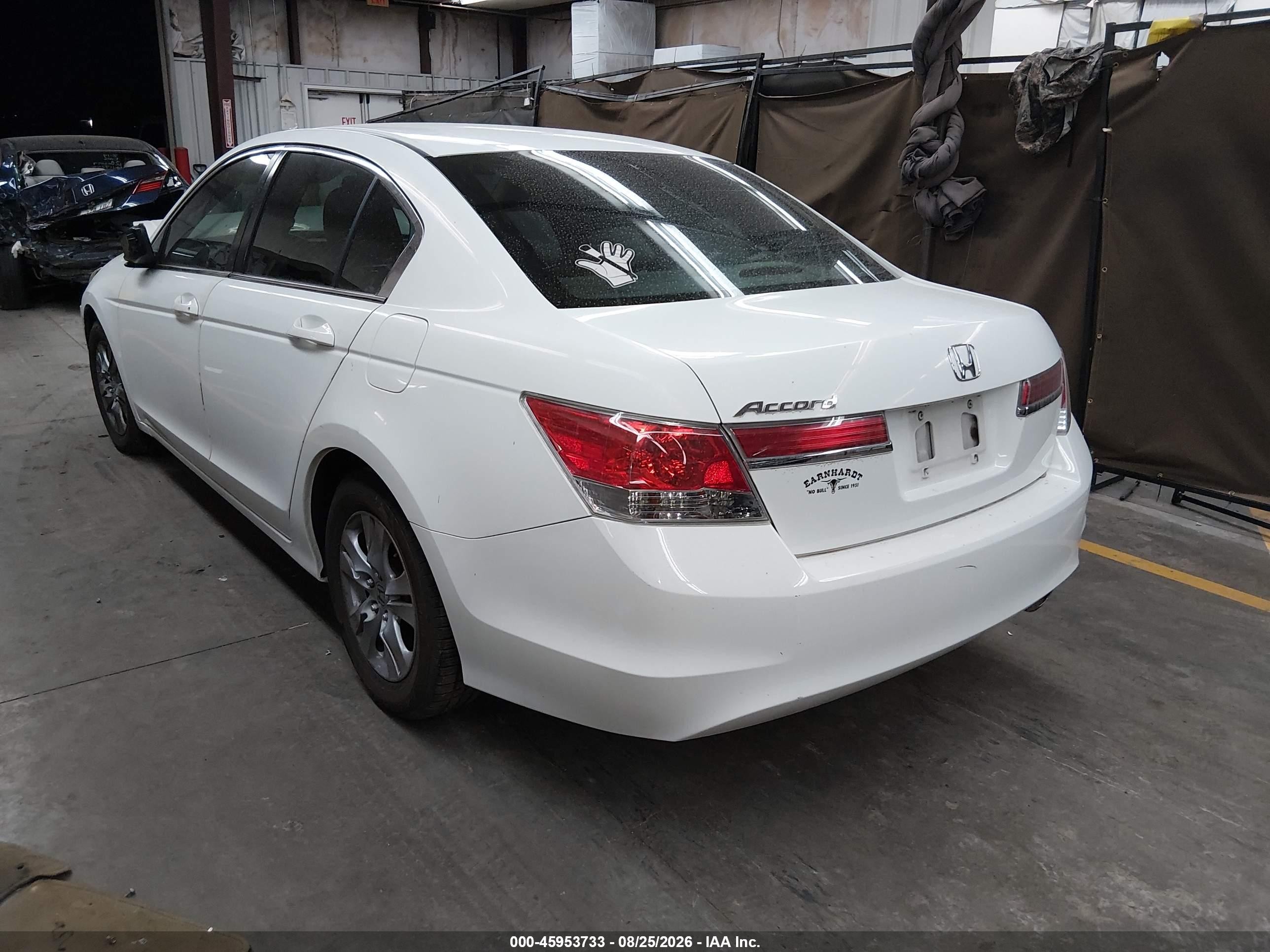 2012 Honda Accord 2.4 Lx-p White vin: 1HGCP2F4XCA017063
