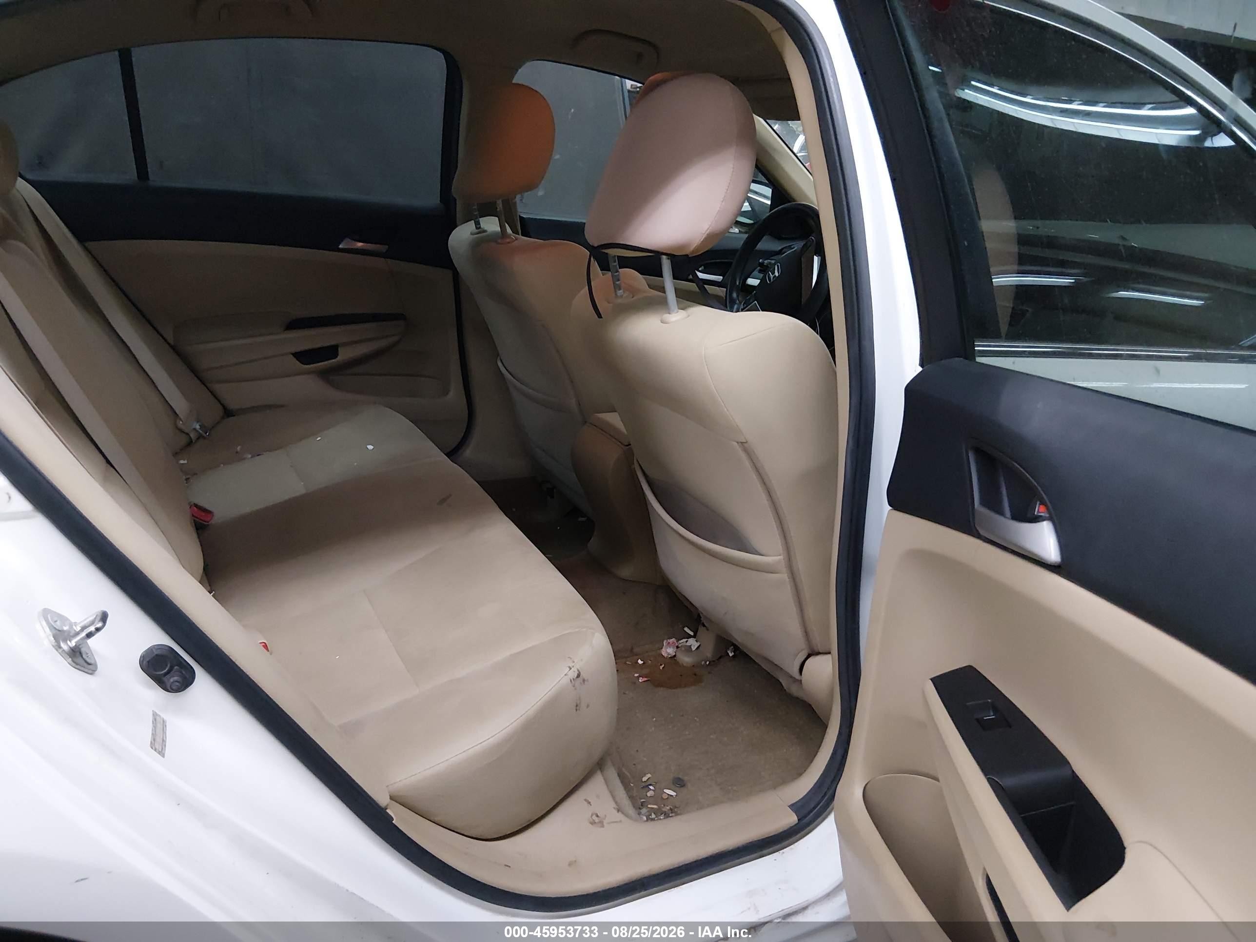 2012 Honda Accord 2.4 Lx-p White vin: 1HGCP2F4XCA017063