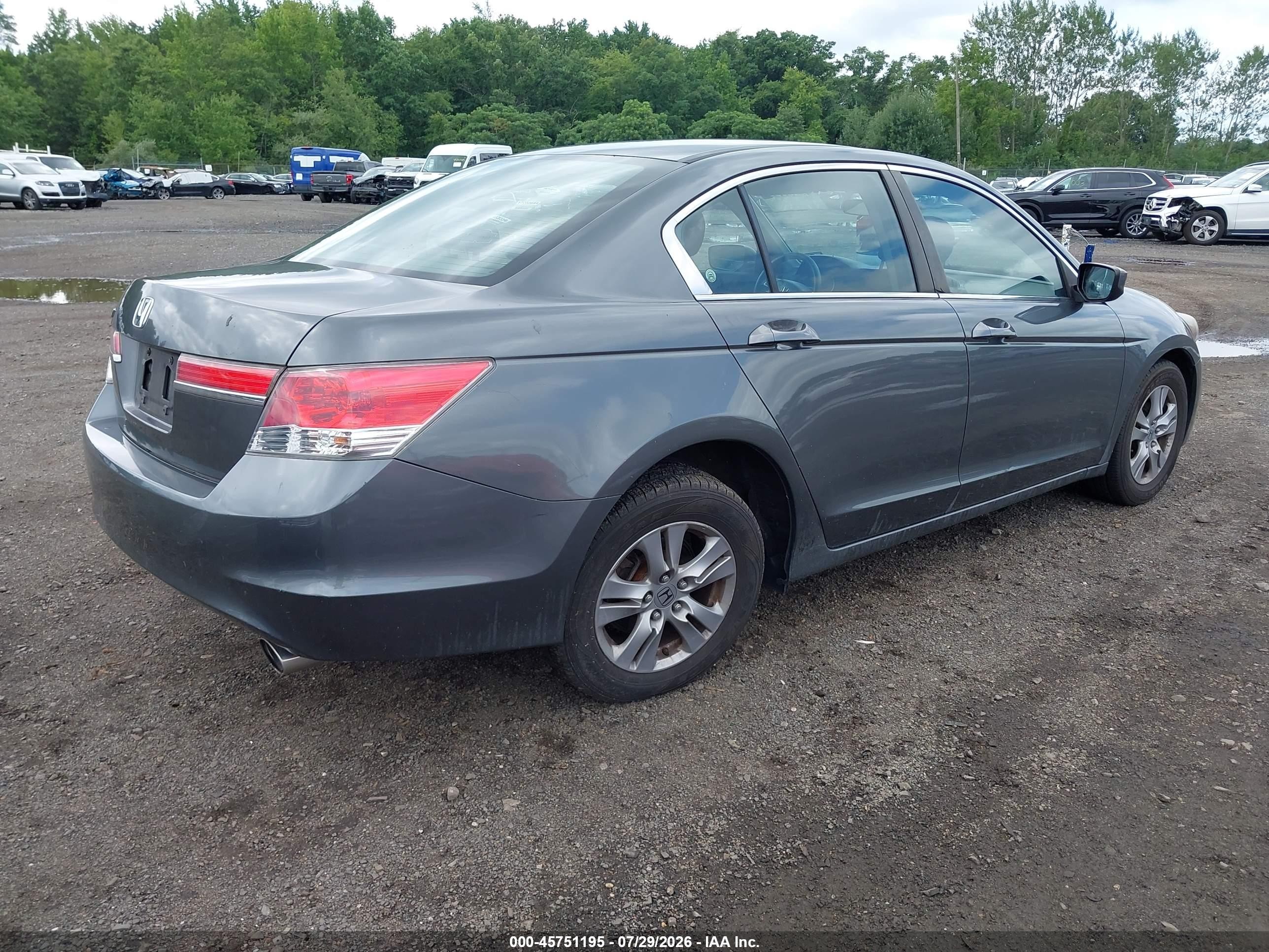 2012 Honda Accord 2.4 Lx-p Gray vin: 1HGCP2F4XCA052363