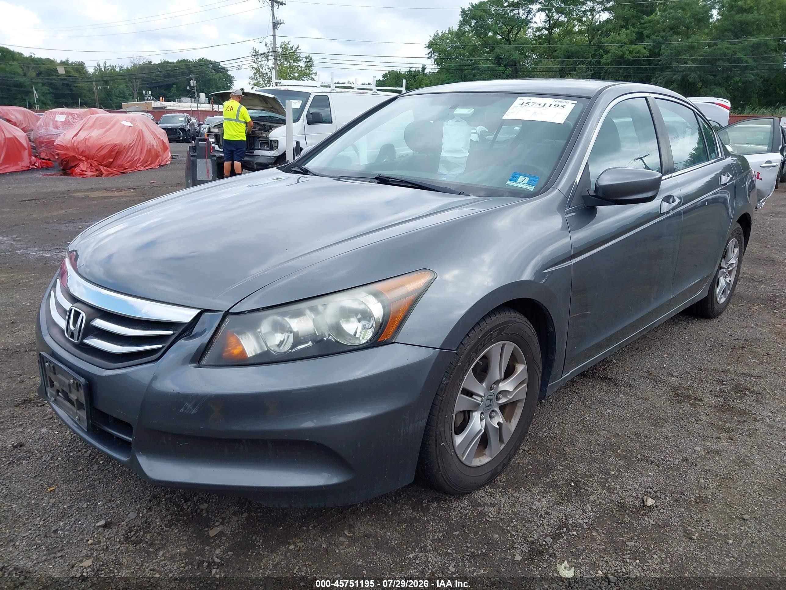 2012 Honda Accord 2.4 Lx-p Gray vin: 1HGCP2F4XCA052363