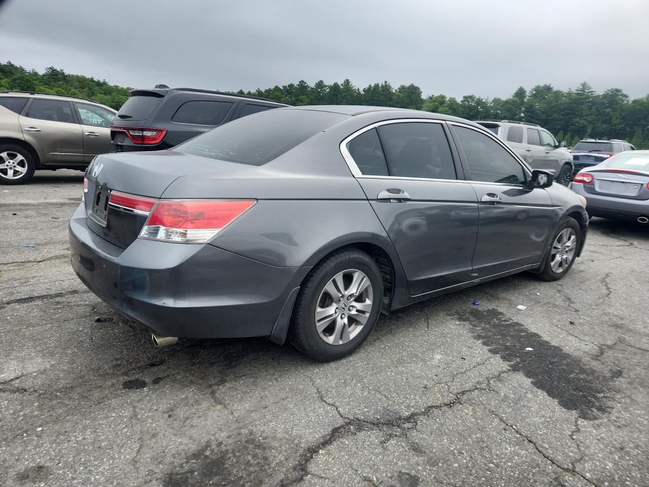 2012 Honda Accord Lxp Charcoal vin: 1HGCP2F4XCA072130 Damage: Right Qtr Panel, Heavy Scratch, 3 To 4 Inches