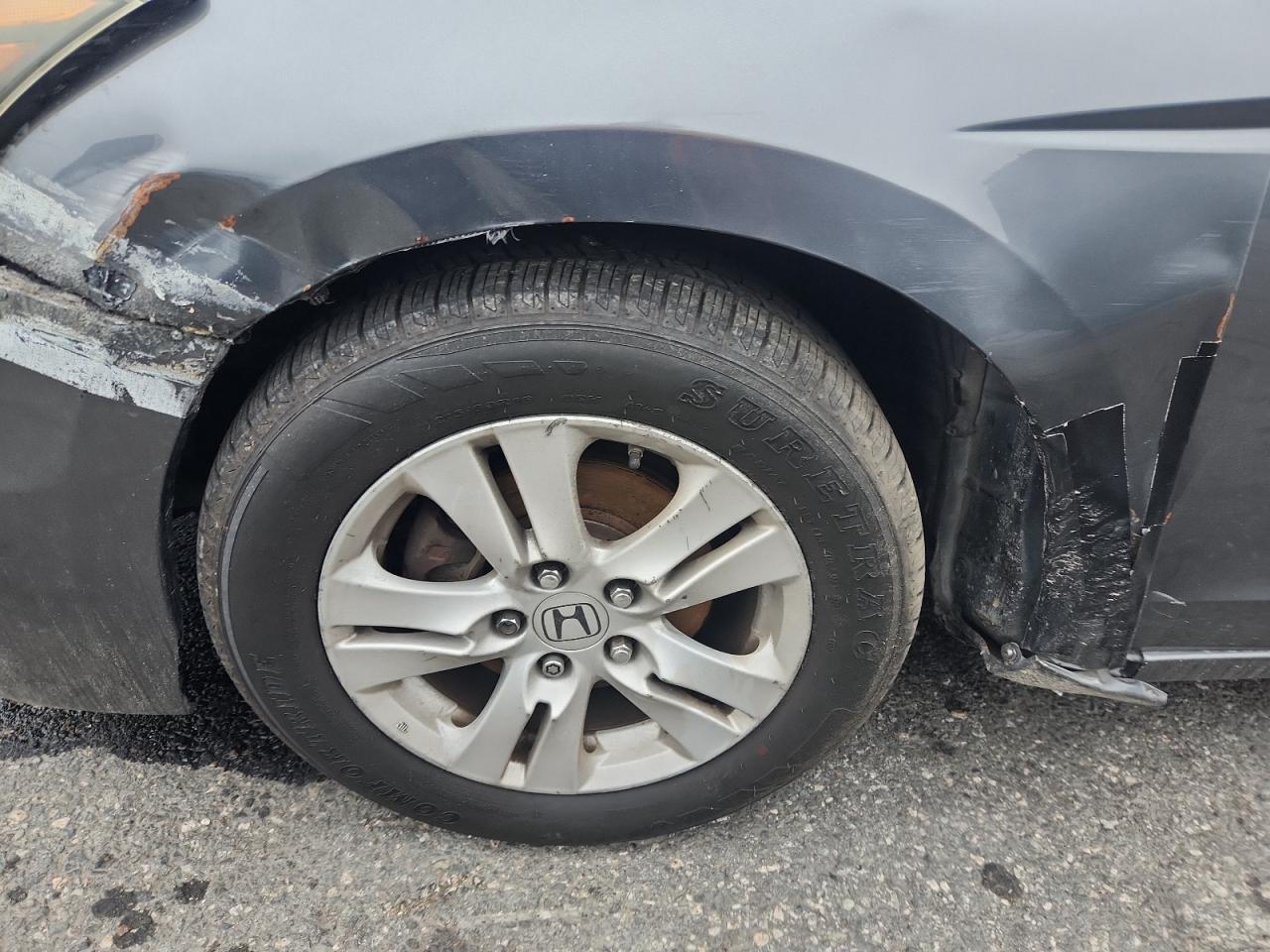 2012 Honda Accord Lxp Charcoal vin: 1HGCP2F4XCA072130 Damage: Left Front Wheel, Curb Rash, 7 To 8 Inches
