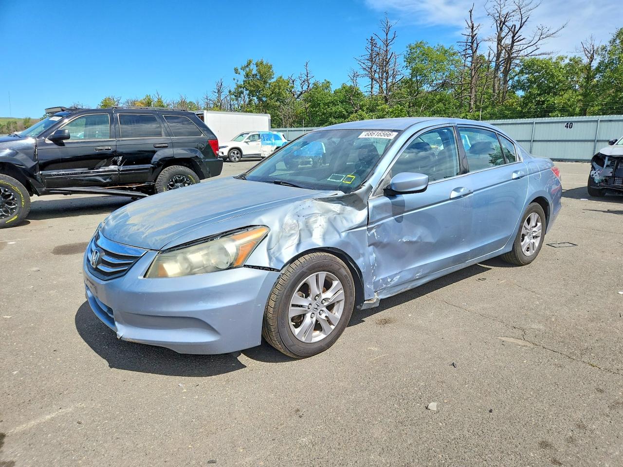 2012 Honda Accord Lxp Blue vin: 1HGCP2F4XCA076307