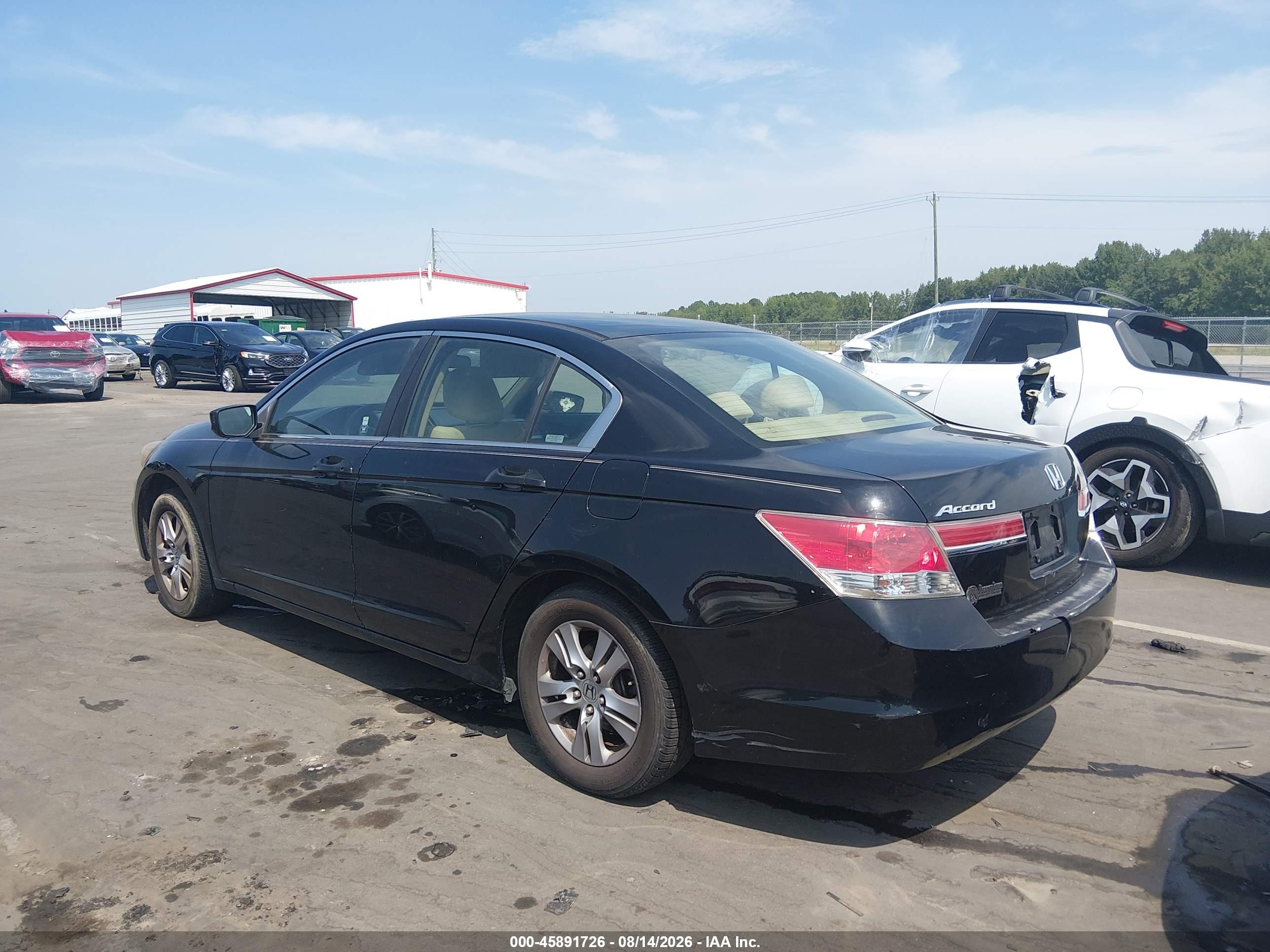 2012 Honda Accord 2.4 Lx-p Черный vin: 1HGCP2F4XCA194504