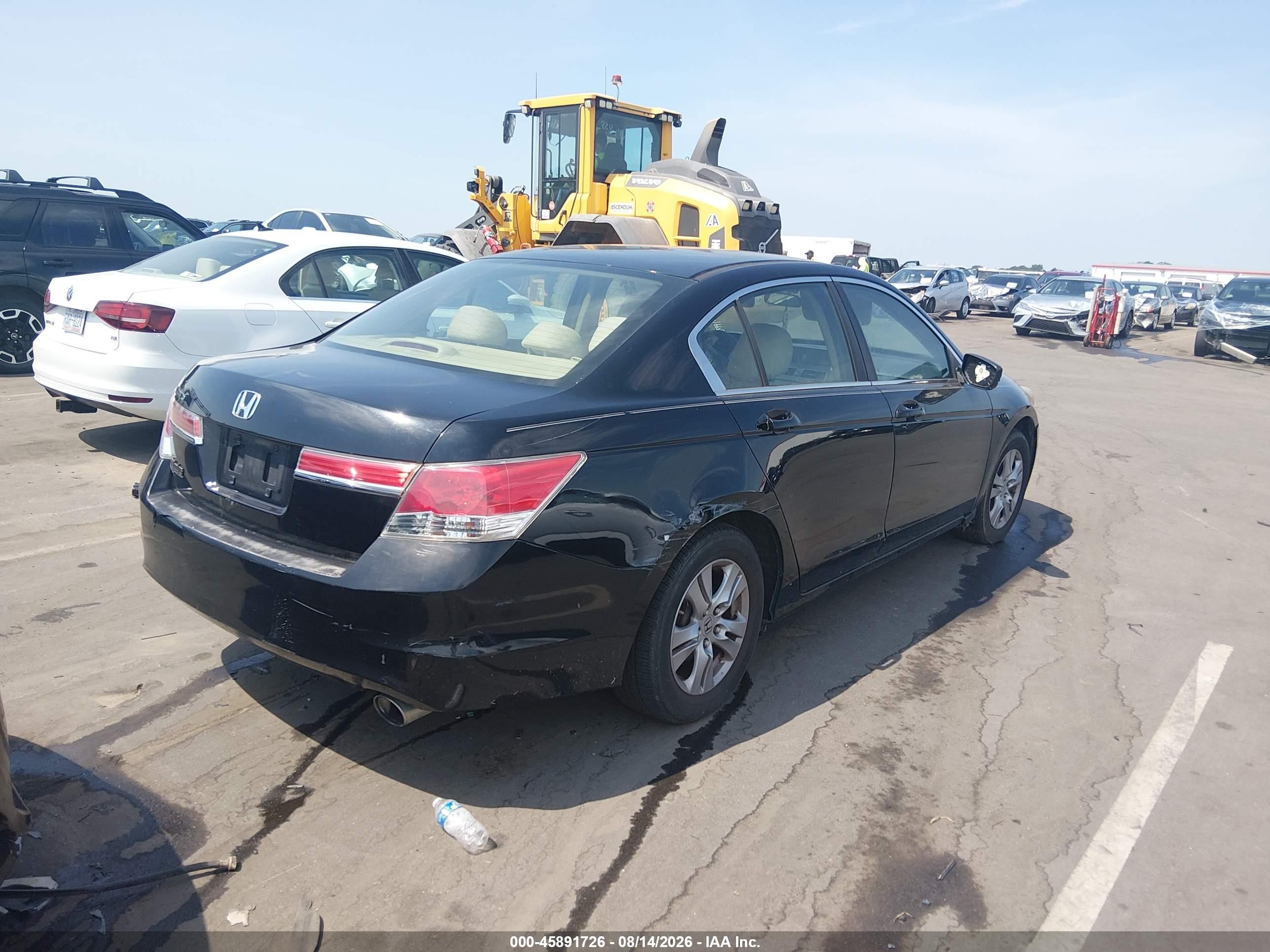 2012 Honda Accord 2.4 Lx-p Черный vin: 1HGCP2F4XCA194504