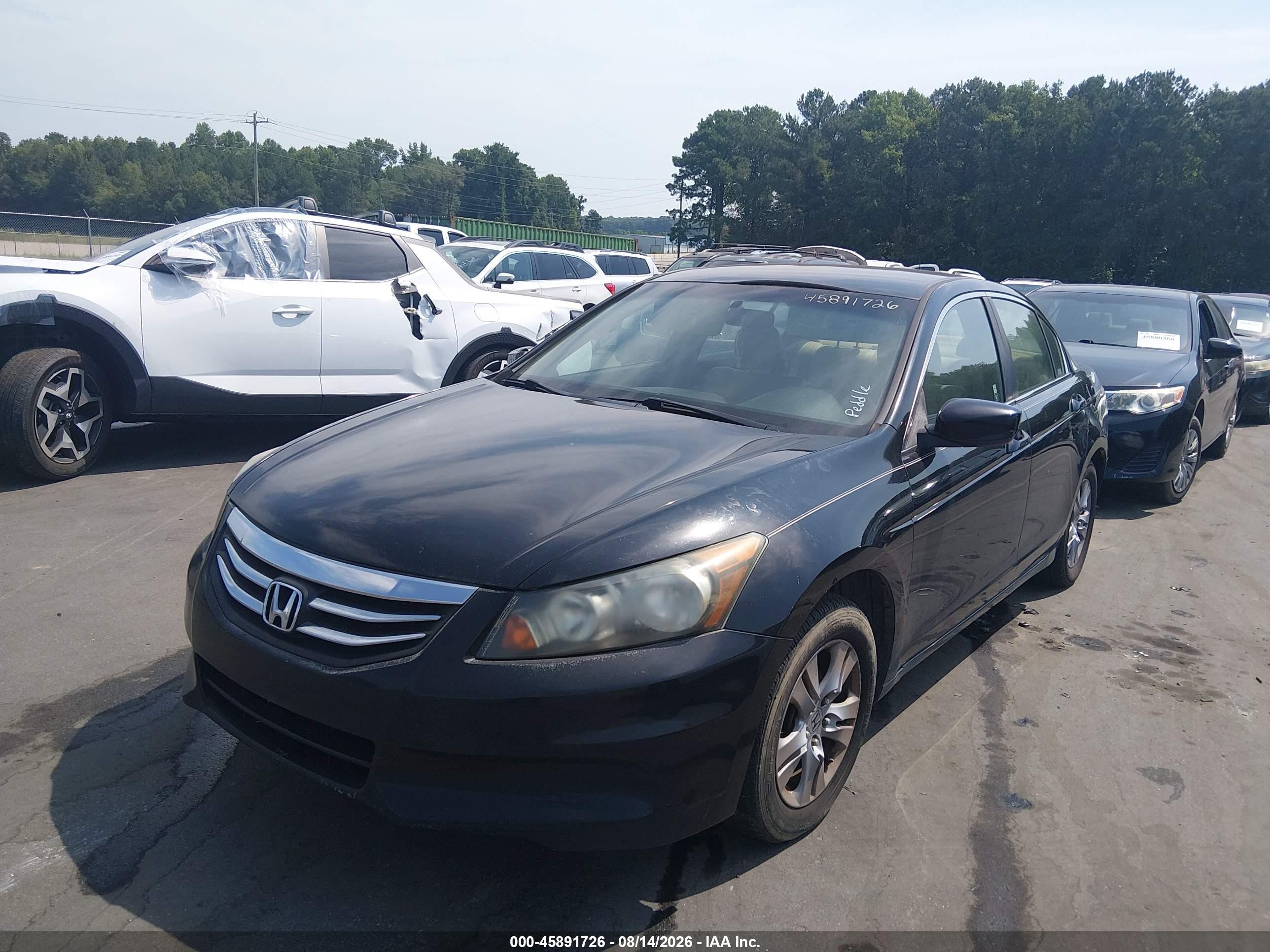 2012 Honda Accord 2.4 Lx-p Черный vin: 1HGCP2F4XCA194504