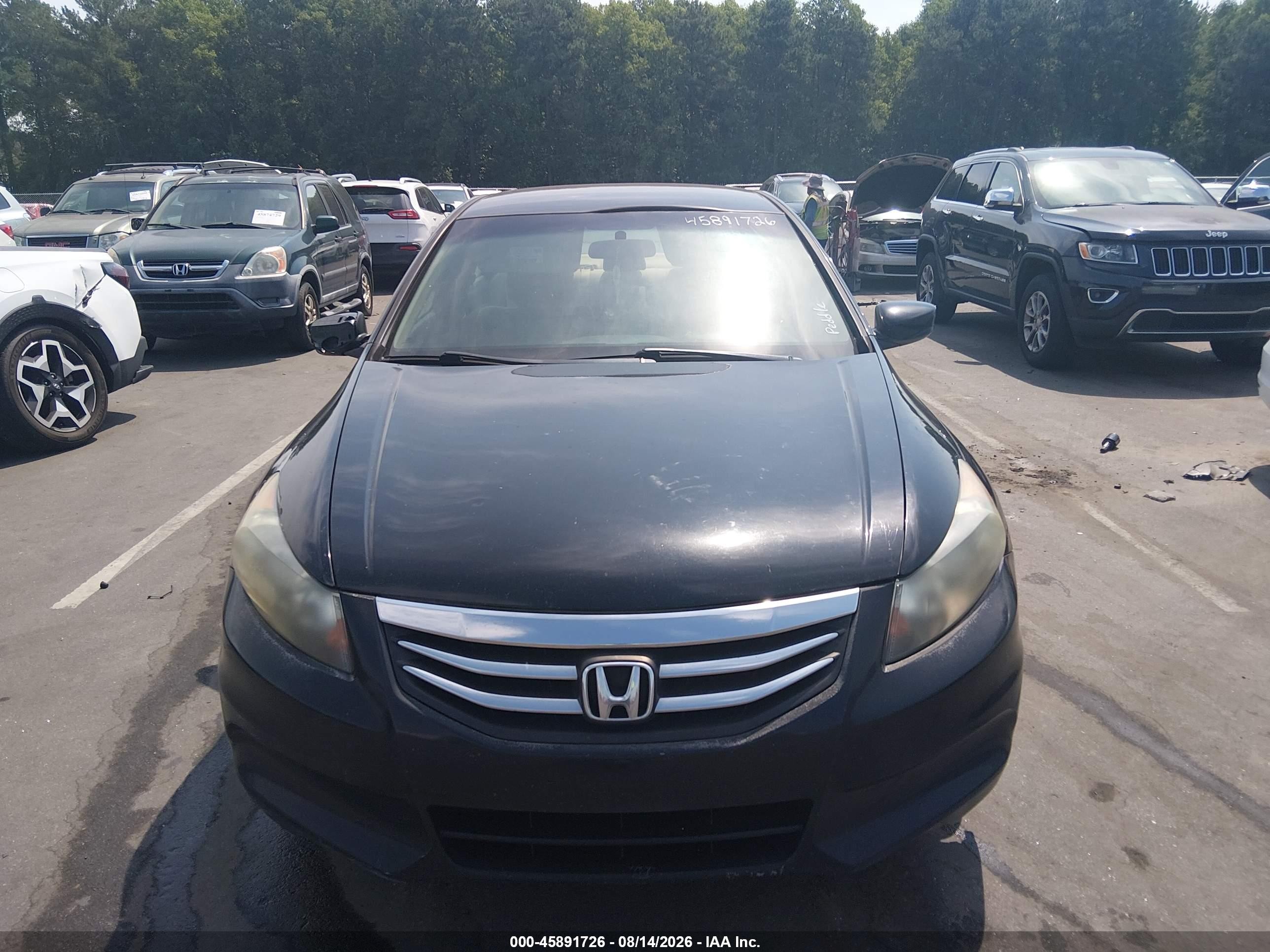 2012 Honda Accord 2.4 Lx-p Черный vin: 1HGCP2F4XCA194504