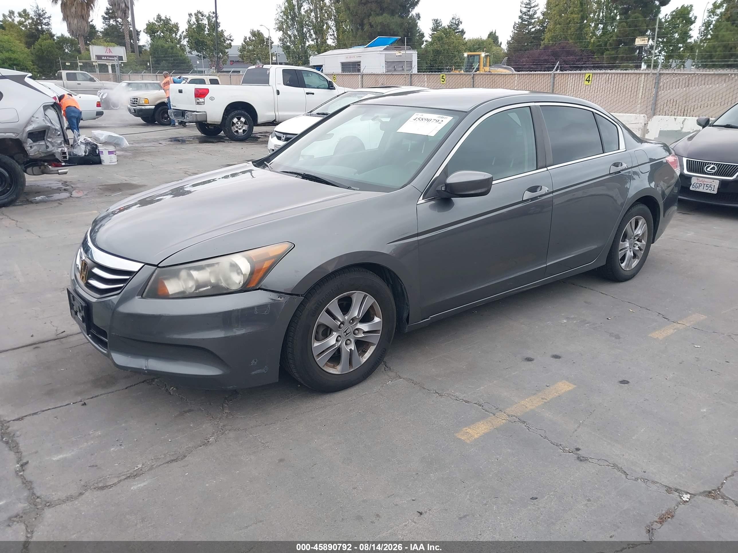 2012 Honda Accord 2.4 Lx-p Серый vin: 1HGCP2F4XCA199041