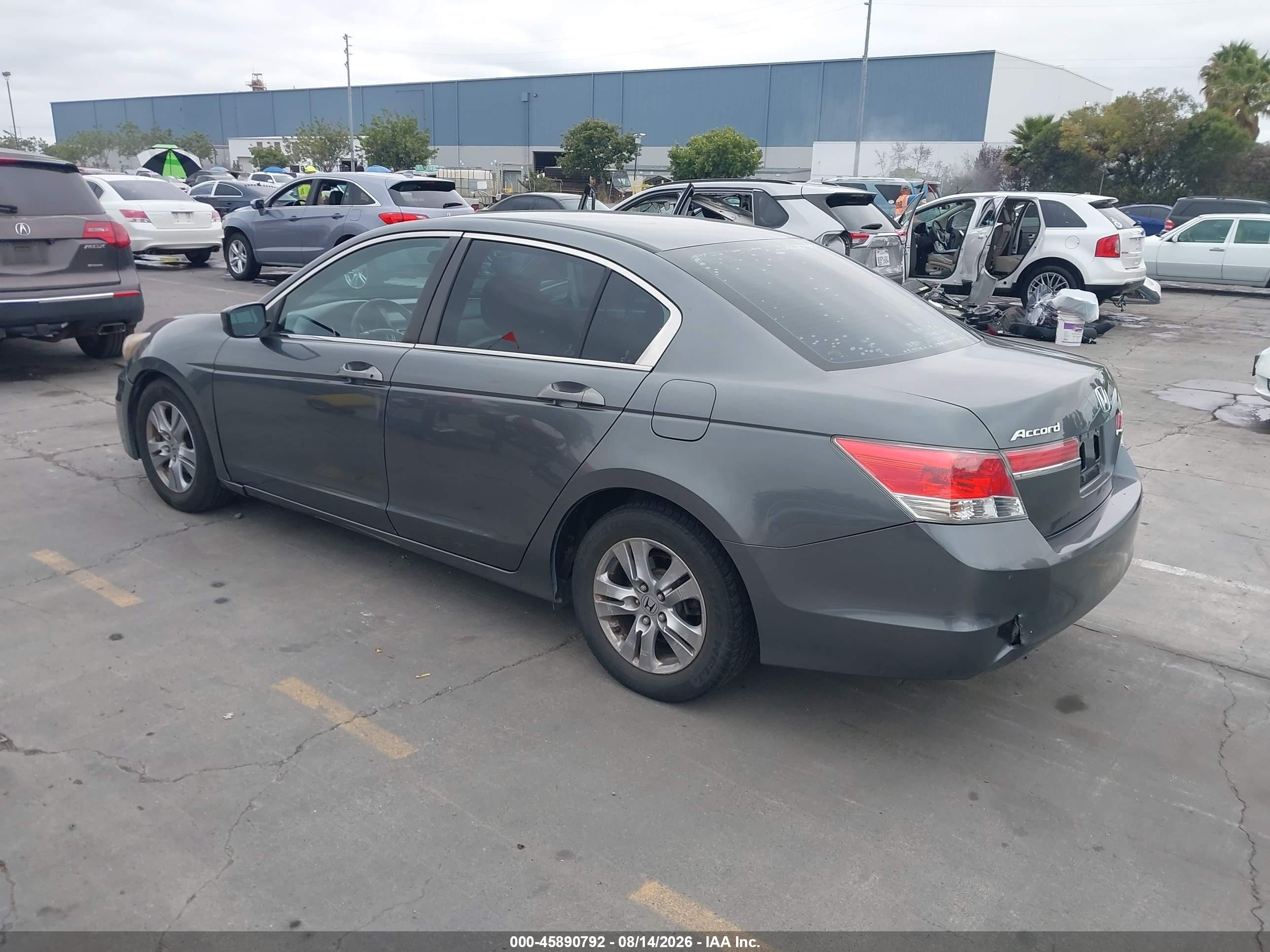2012 Honda Accord 2.4 Lx-p Серый vin: 1HGCP2F4XCA199041