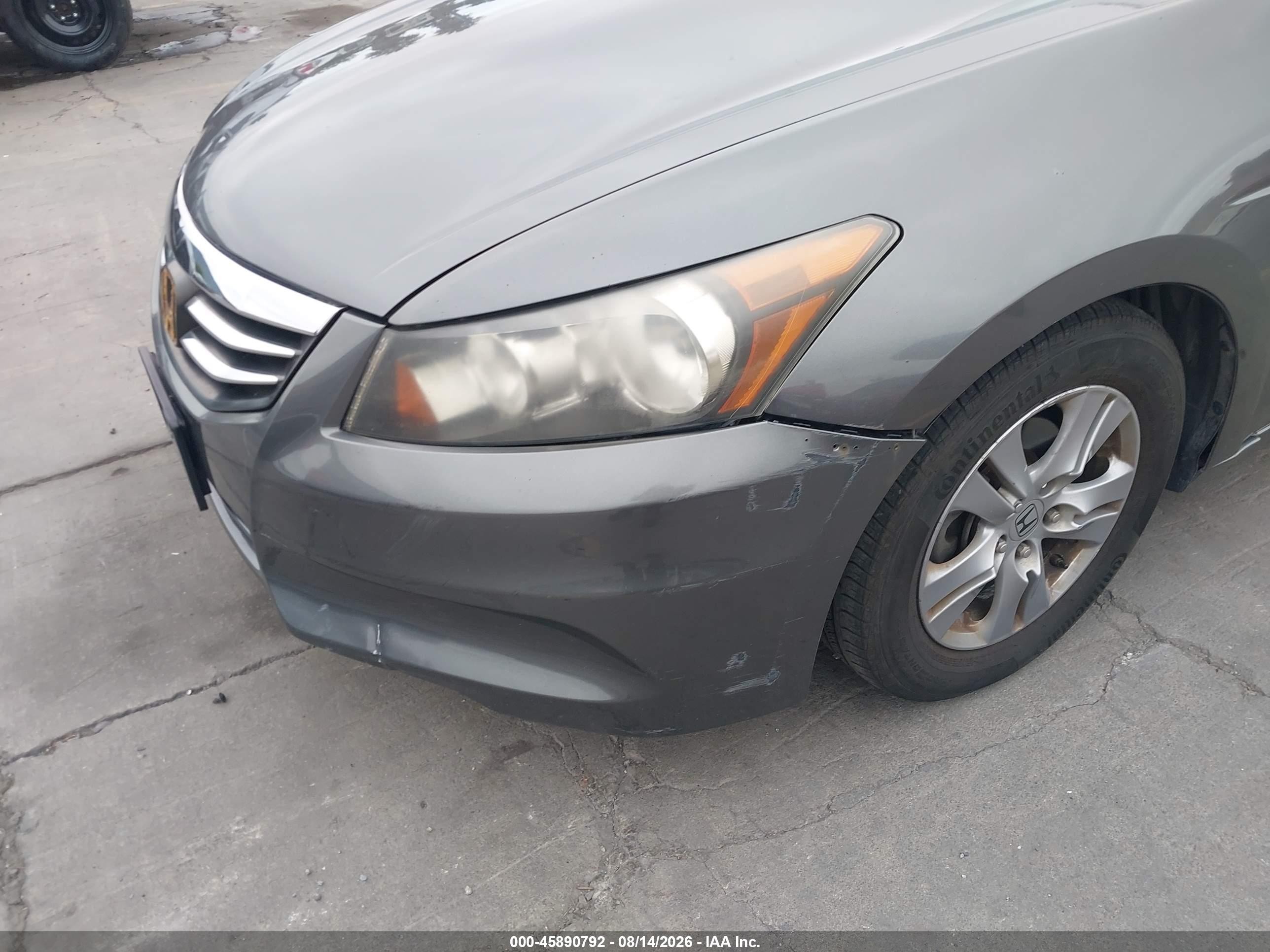 2012 Honda Accord 2.4 Lx-p Серый vin: 1HGCP2F4XCA199041