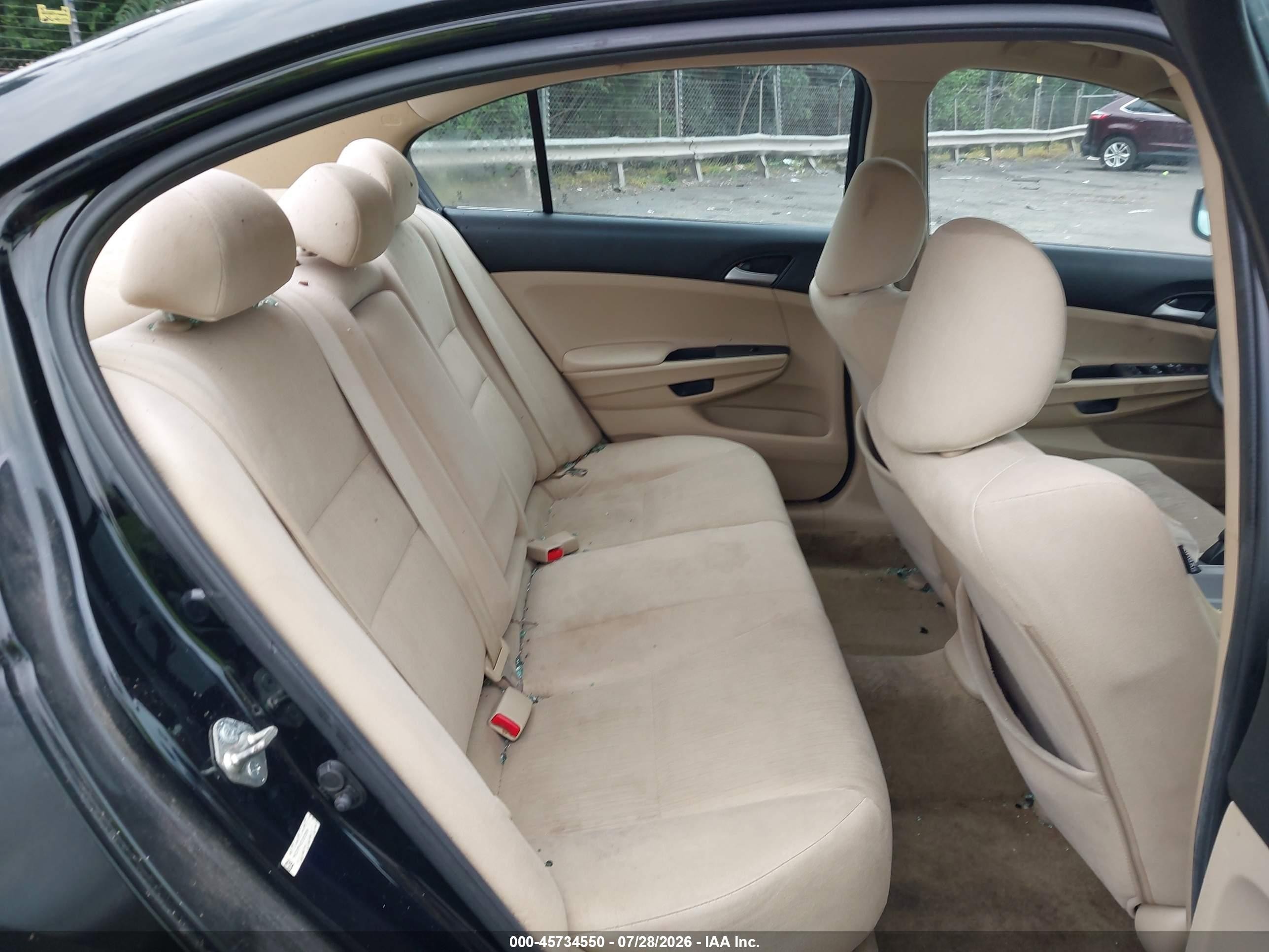 2012 Honda Accord 2.4 Lx-p Black vin: 1HGCP2F4XCA203654