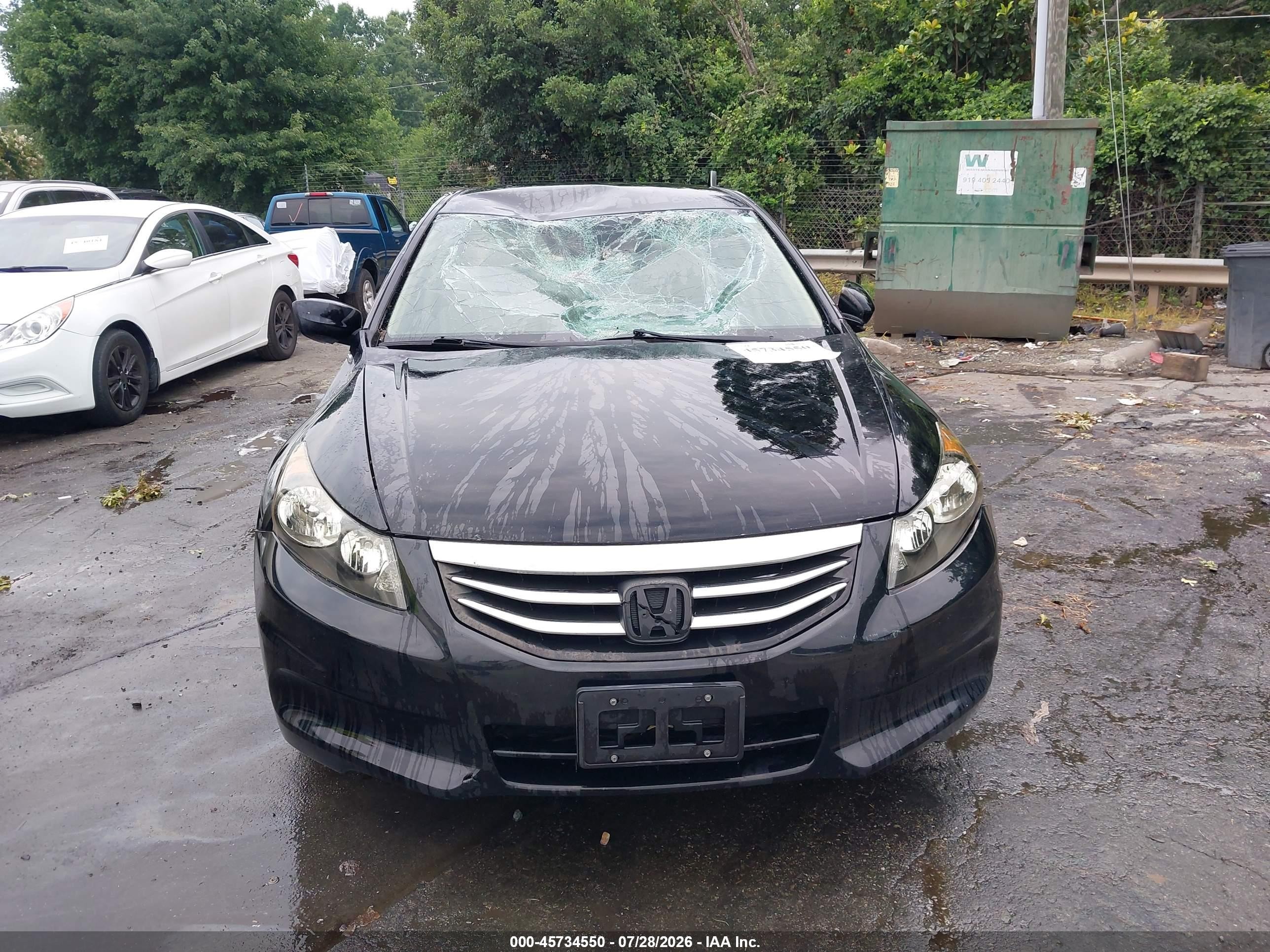 2012 Honda Accord 2.4 Lx-p Black vin: 1HGCP2F4XCA203654