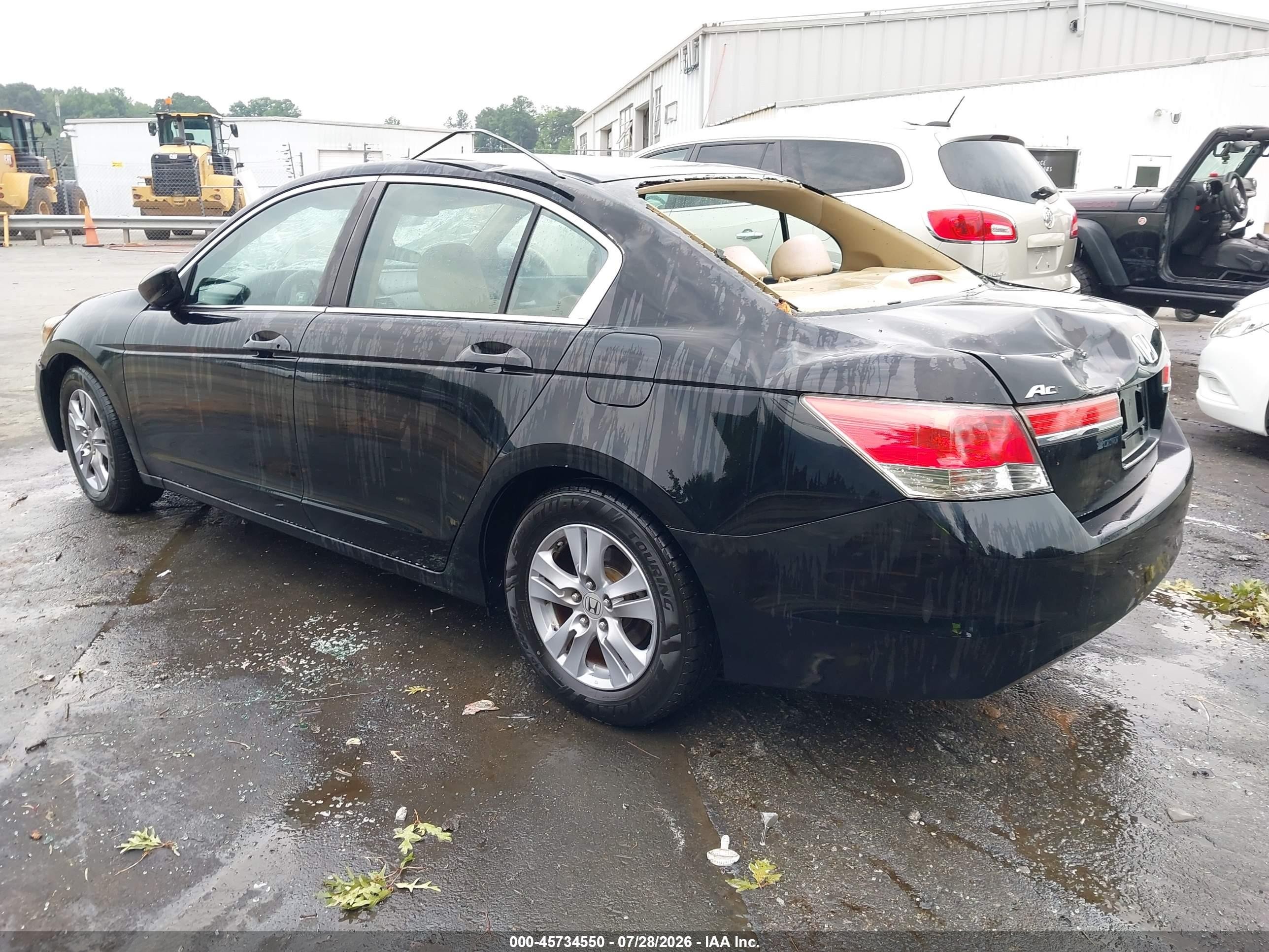 2012 Honda Accord 2.4 Lx-p Black vin: 1HGCP2F4XCA203654