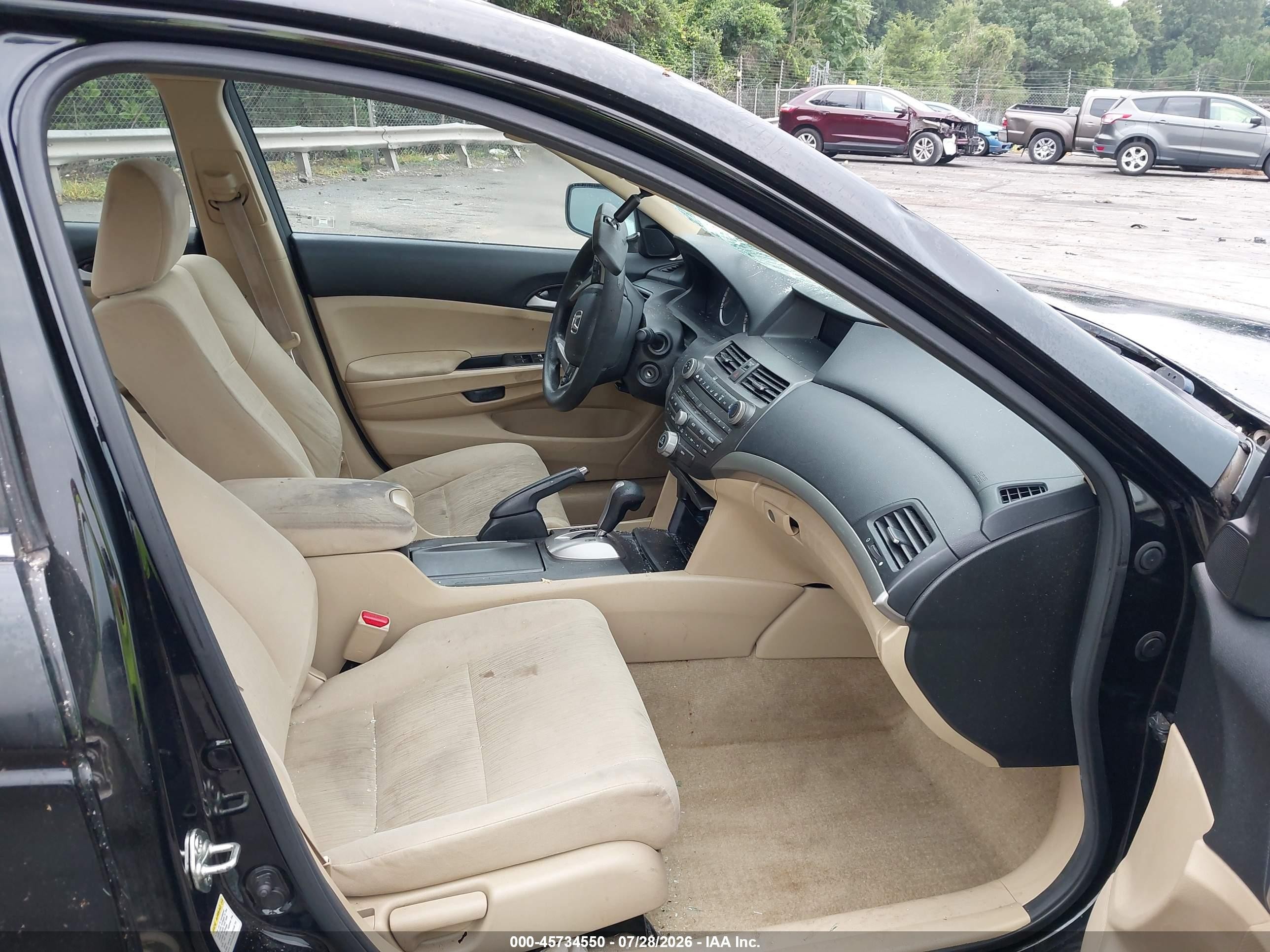 2012 Honda Accord 2.4 Lx-p Black vin: 1HGCP2F4XCA203654