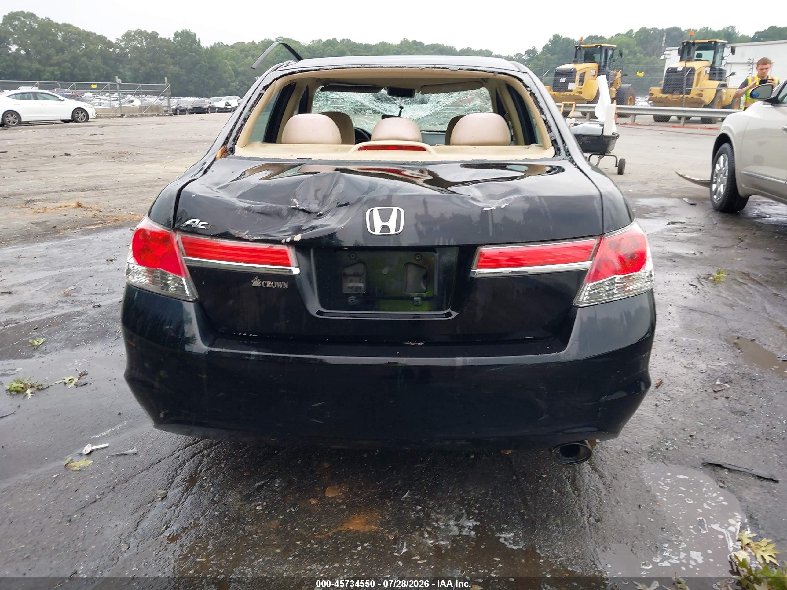 2012 Honda Accord 2.4 Lx-p Black vin: 1HGCP2F4XCA203654