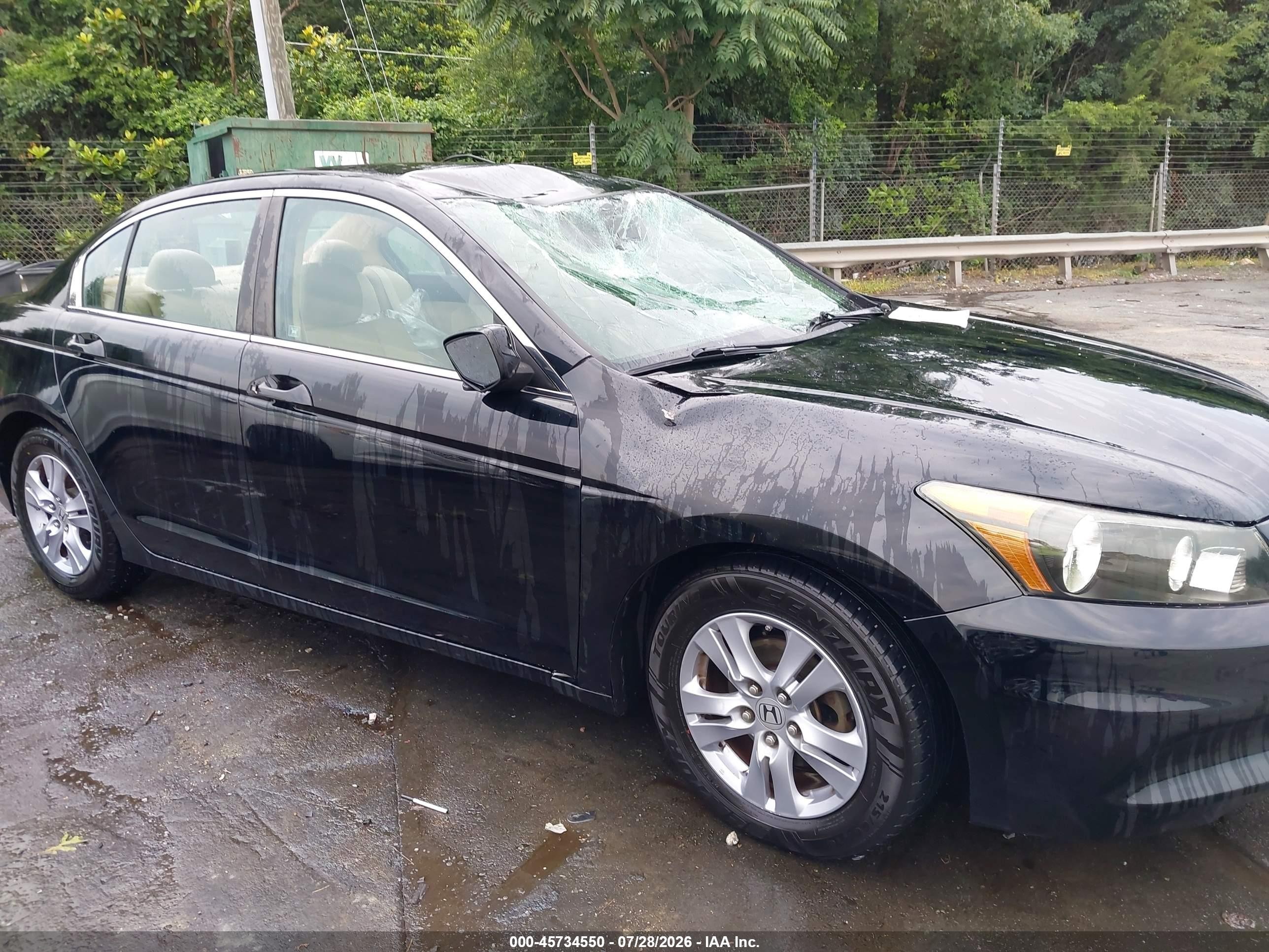 2012 Honda Accord 2.4 Lx-p Black vin: 1HGCP2F4XCA203654