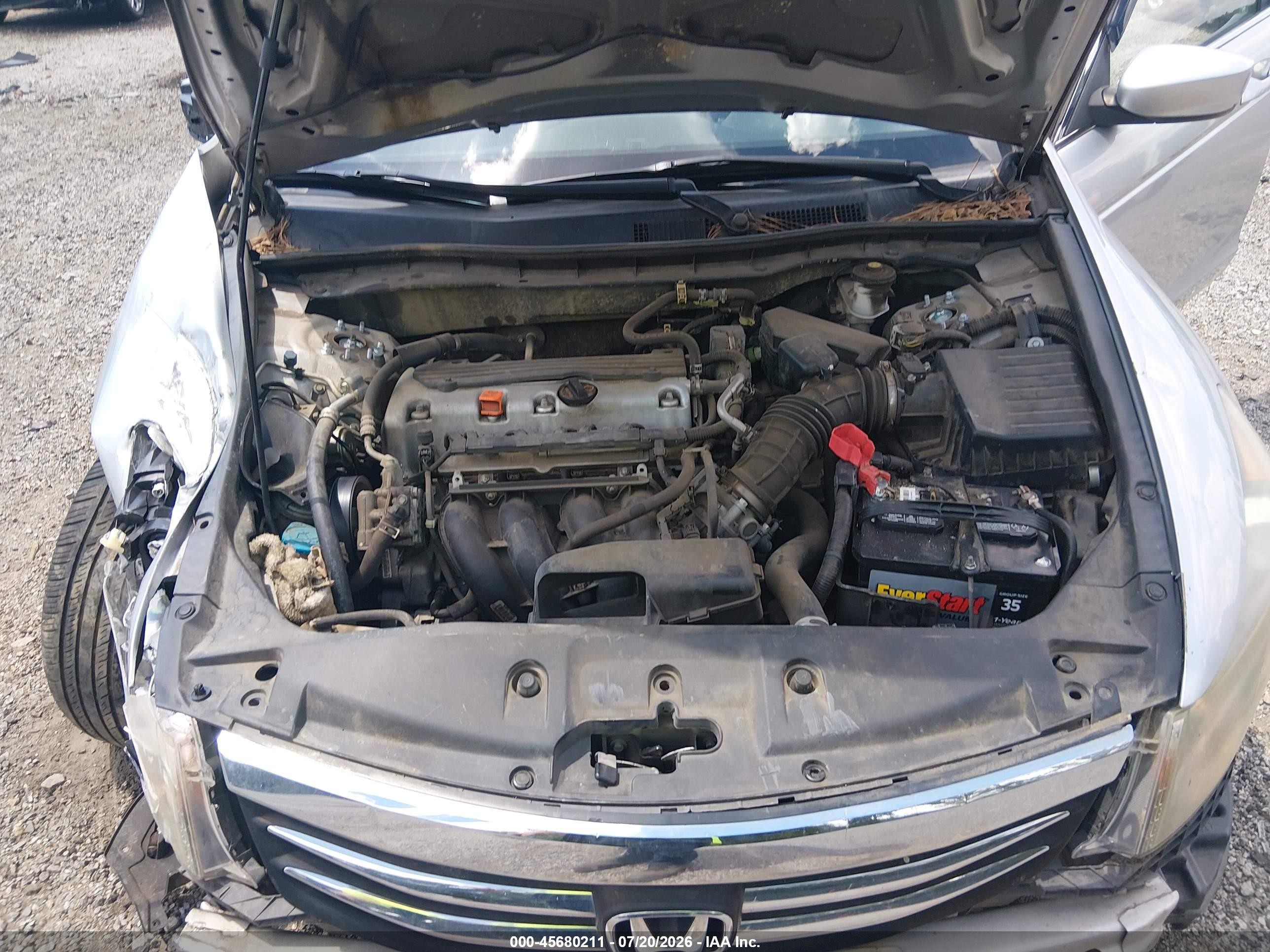 2012 Honda Accord 2.4 Lx-p Серый vin: 1HGCP2F4XCA222818