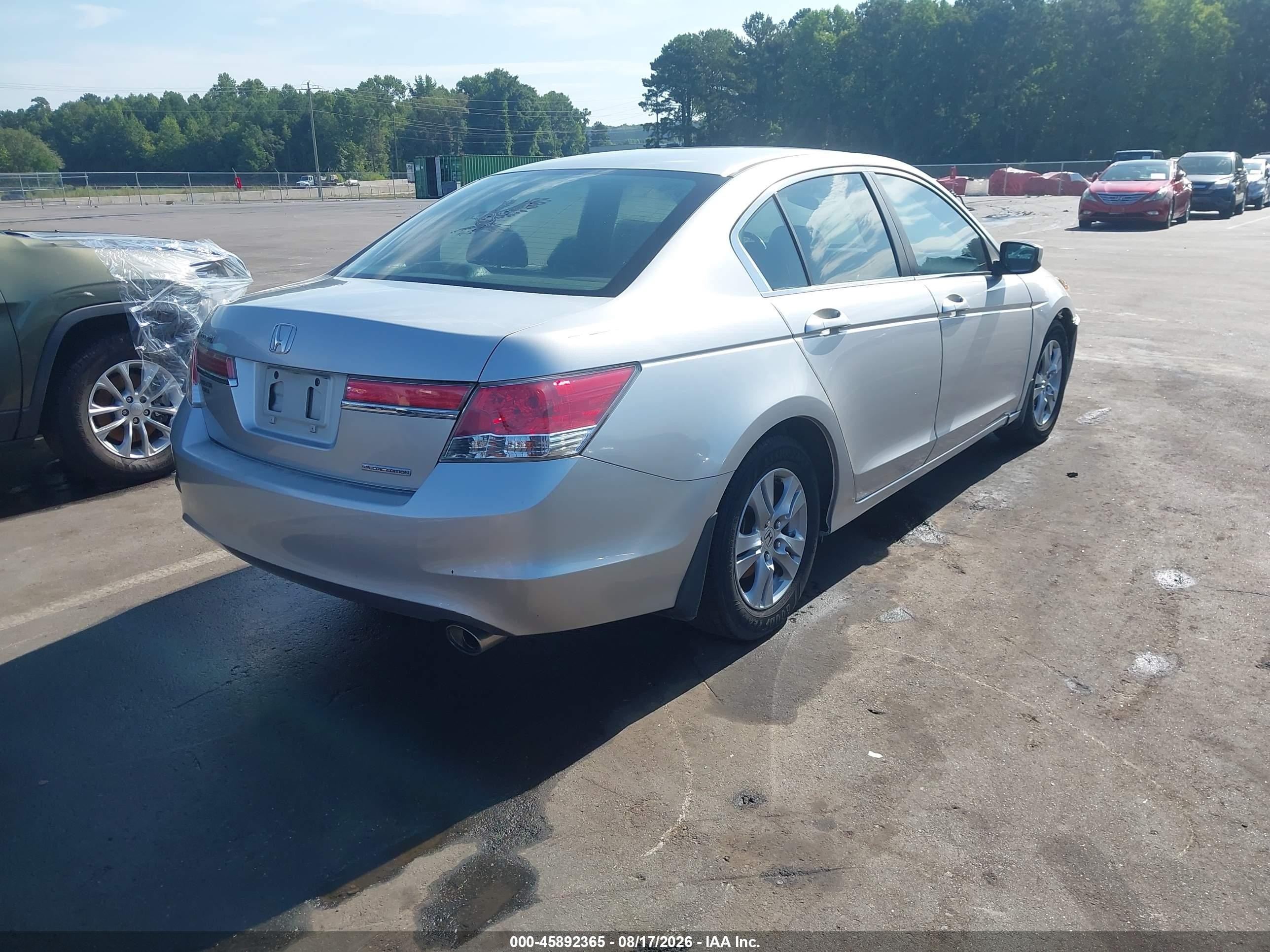 2011 Honda Accord 2.4 Se Silver vin: 1HGCP2F60BA000921
