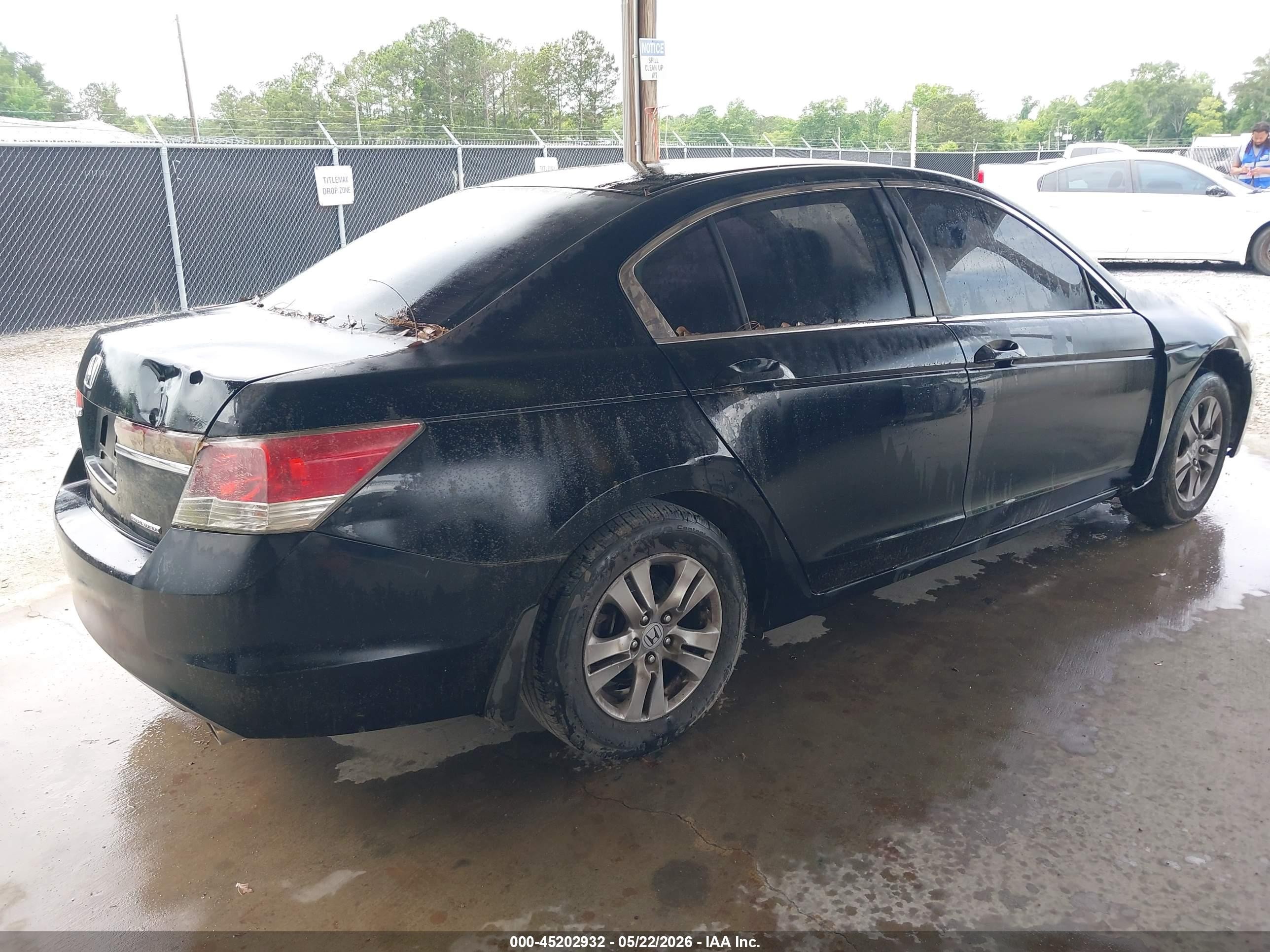 2011 Honda Accord 2.4 Se Black vin: 1HGCP2F60BA086537