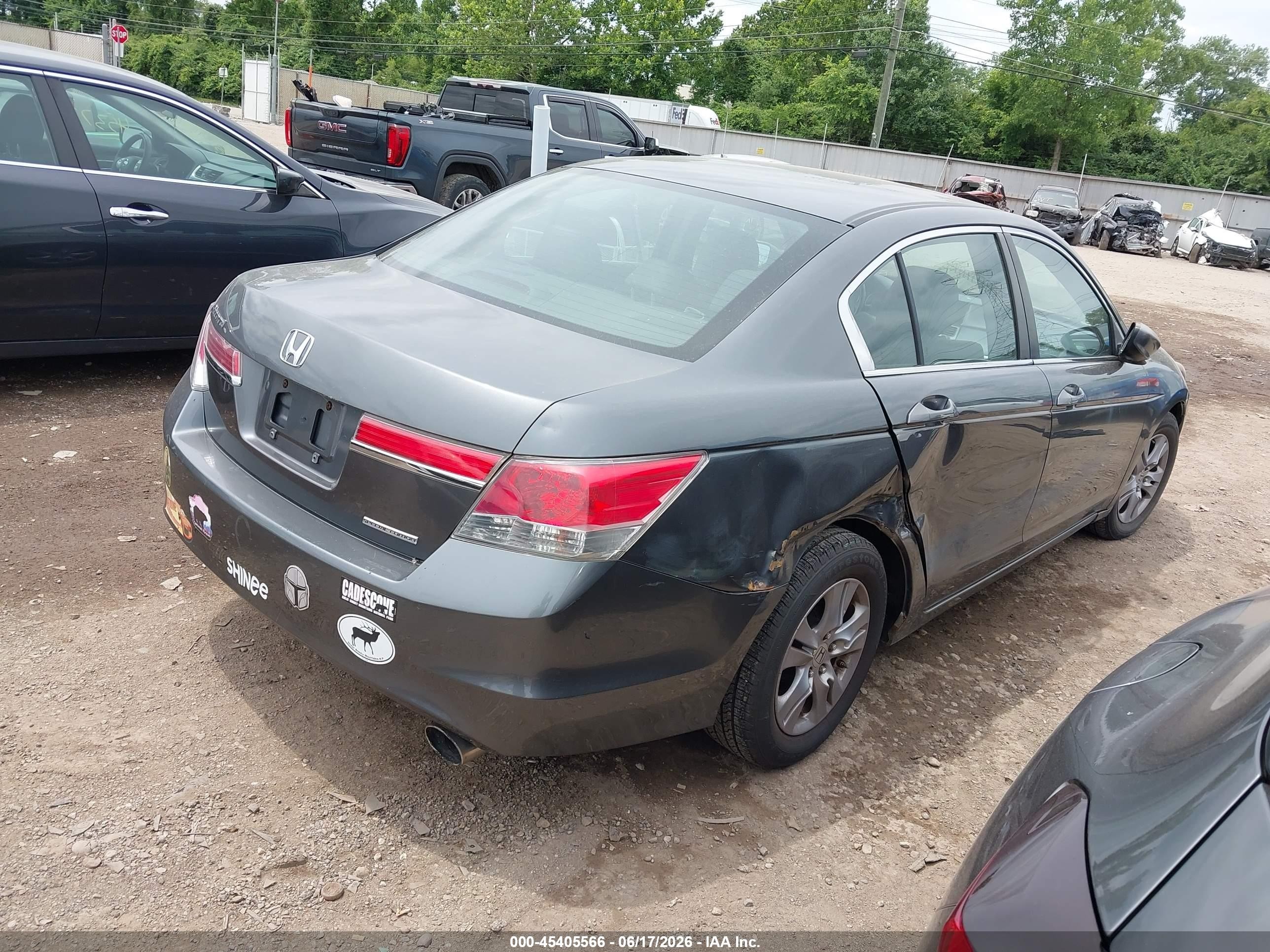 2011 Honda Accord 2.4 Se Серый vin: 1HGCP2F60BA091205