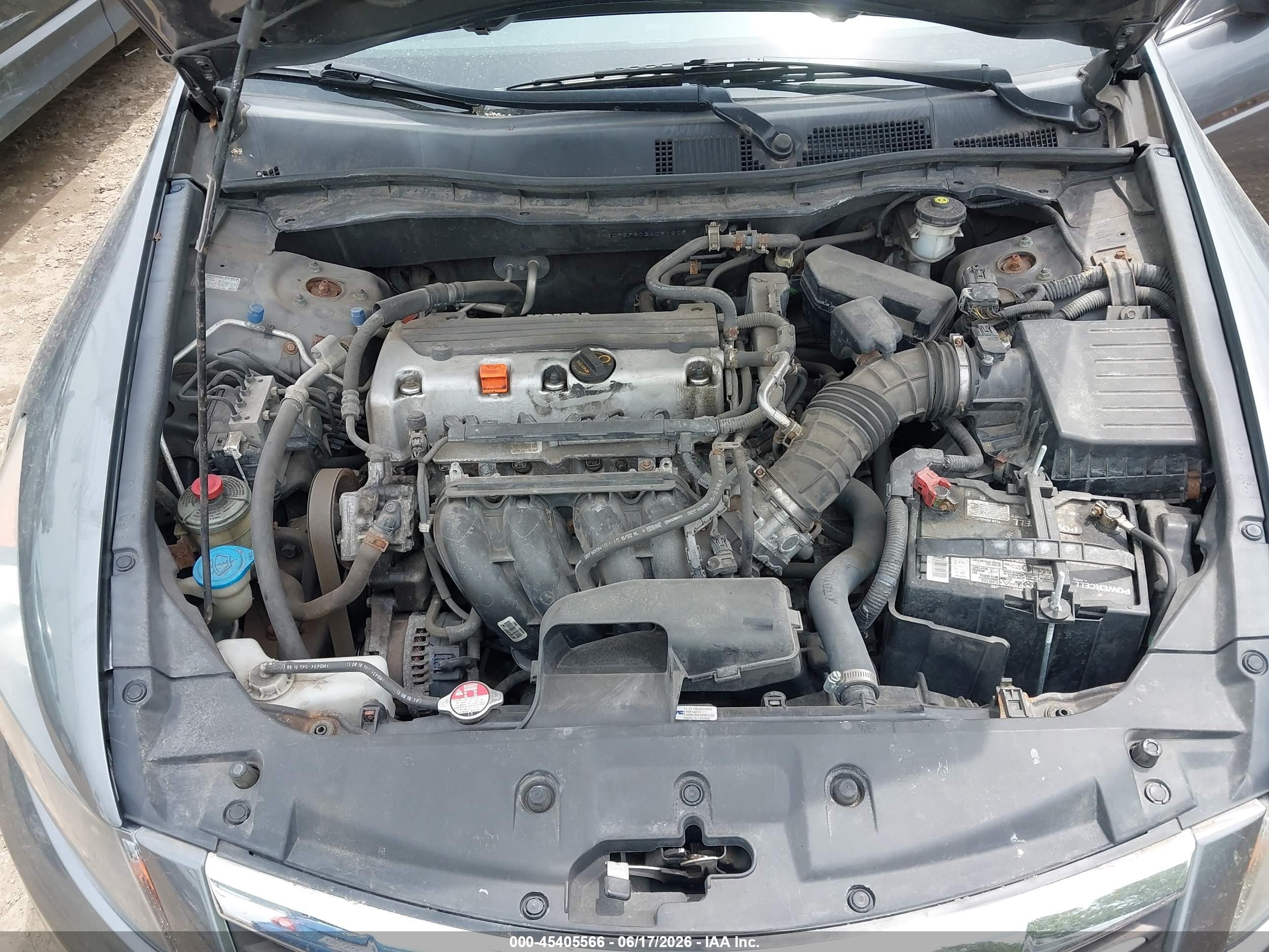 2011 Honda Accord 2.4 Se Серый vin: 1HGCP2F60BA091205