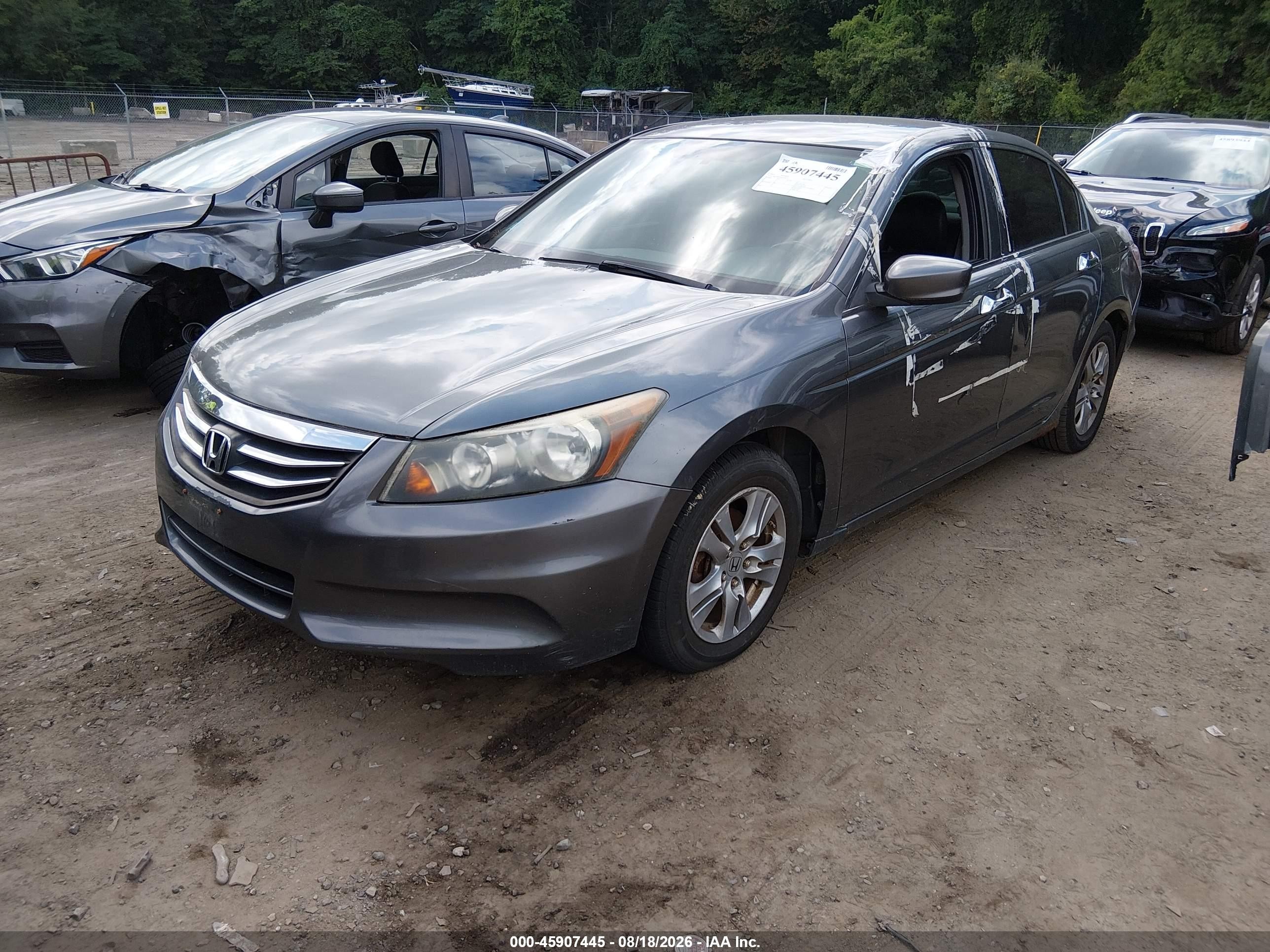 2011 Honda Accord 2.4 Se Gray vin: 1HGCP2F60BA100128
