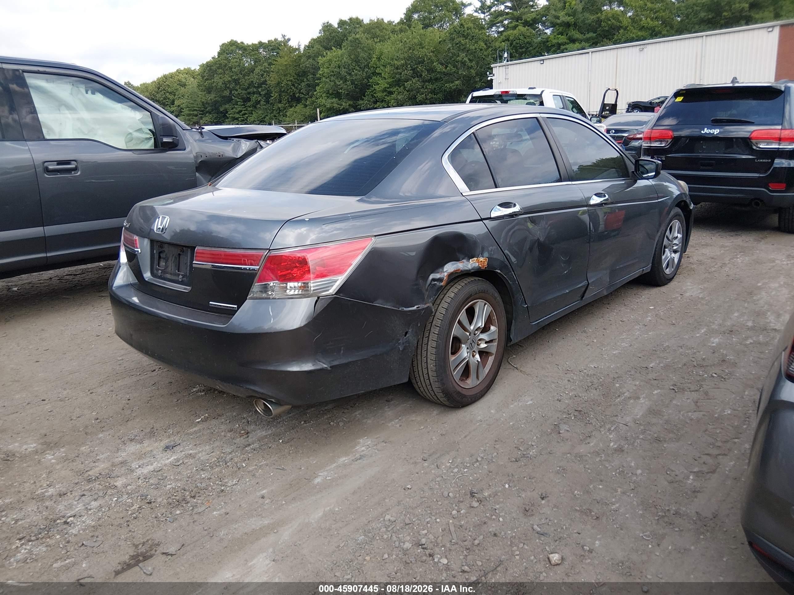 2011 Honda Accord 2.4 Se Gray vin: 1HGCP2F60BA100128