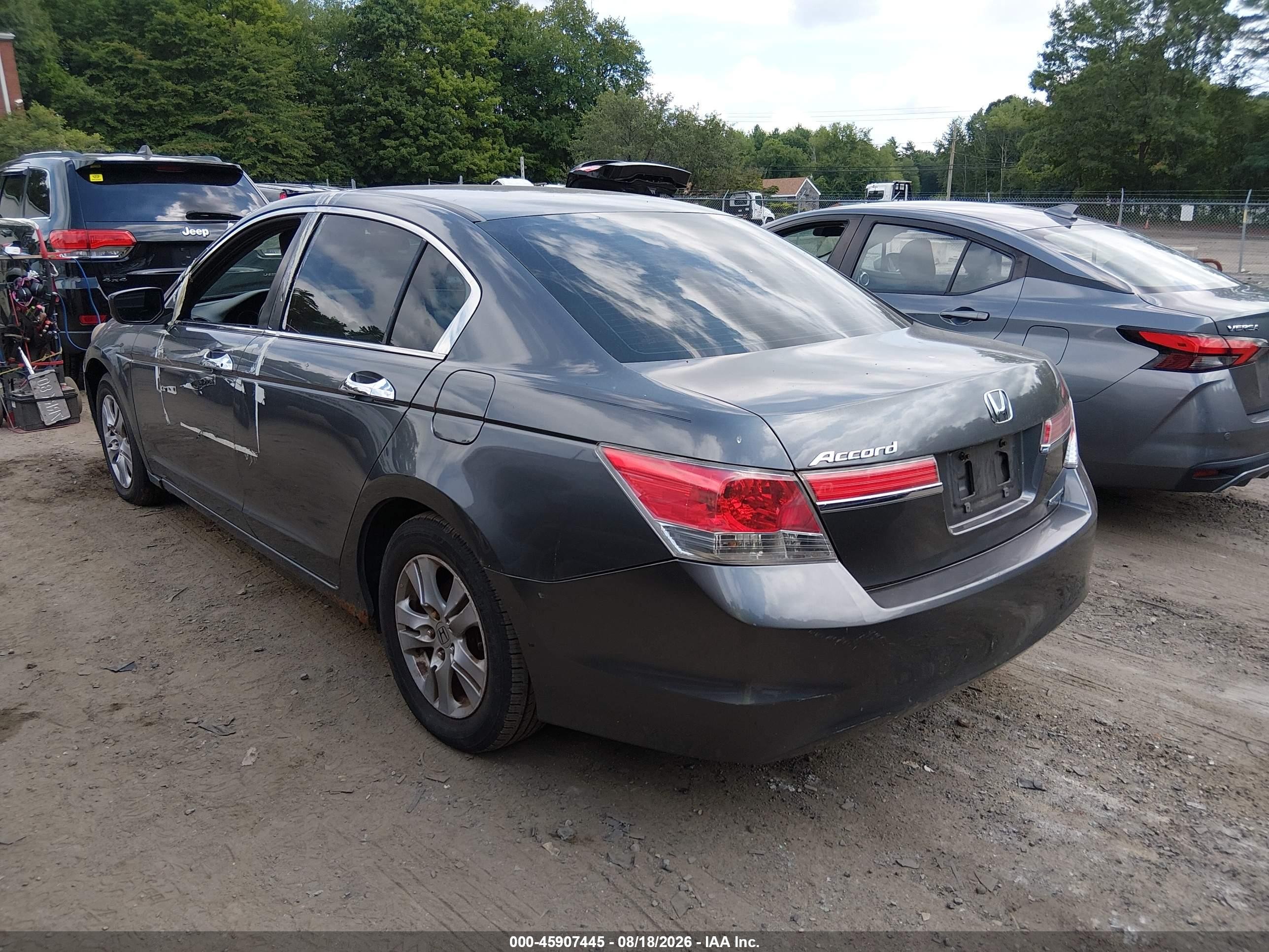 2011 Honda Accord 2.4 Se Gray vin: 1HGCP2F60BA100128