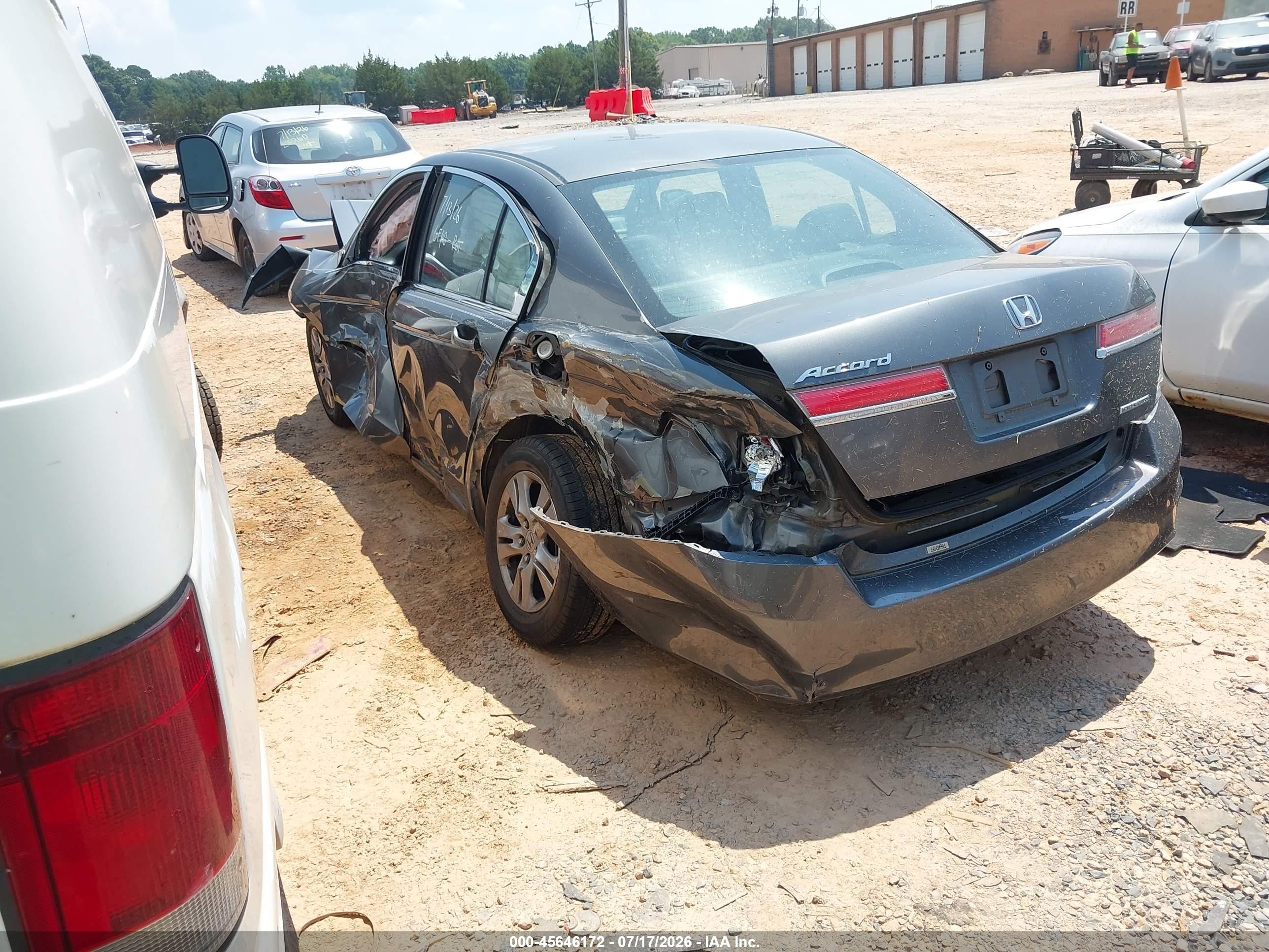 2011 Honda Accord 2.4 Se Серый vin: 1HGCP2F60BA138829