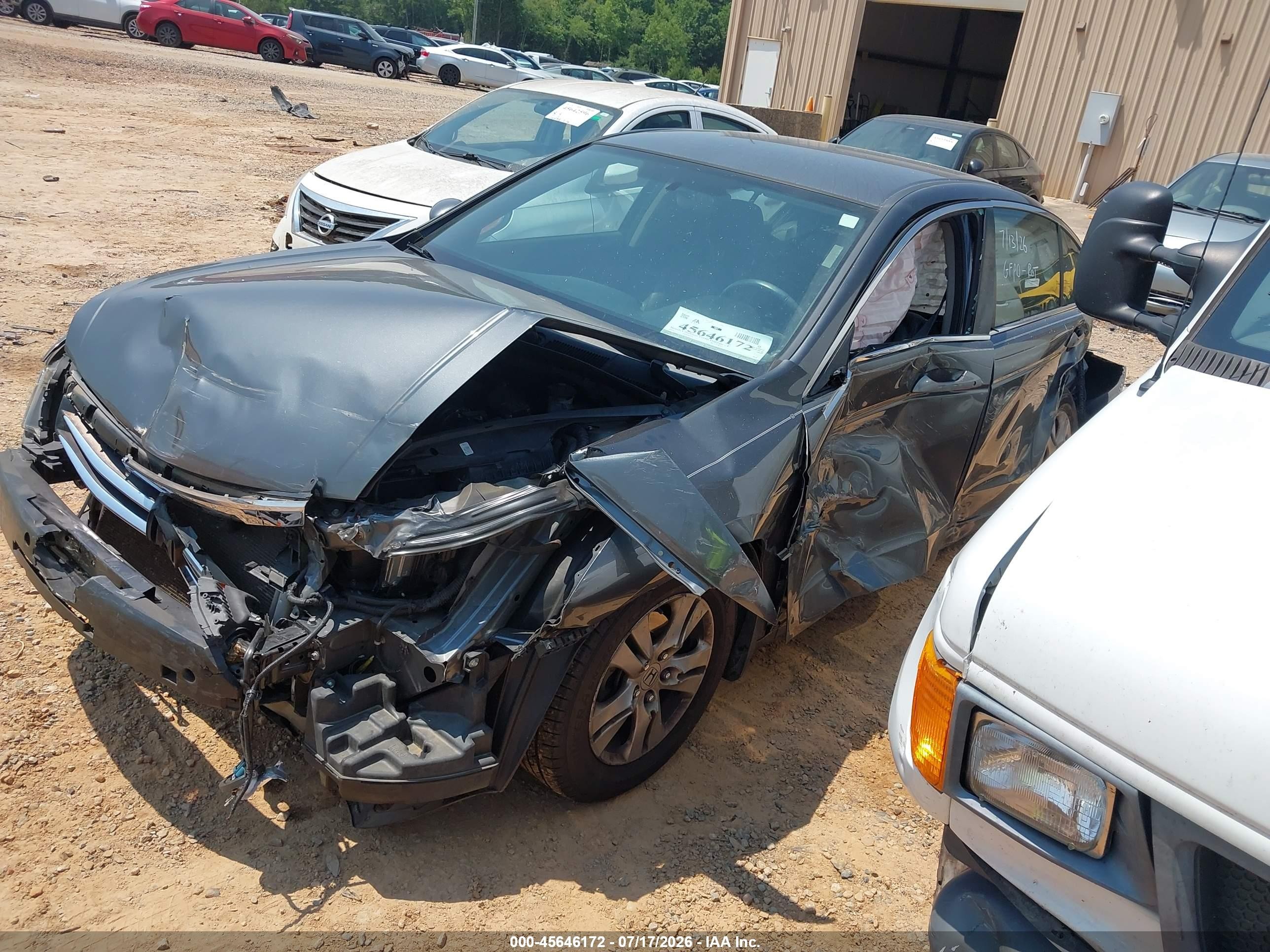 2011 Honda Accord 2.4 Se Серый vin: 1HGCP2F60BA138829