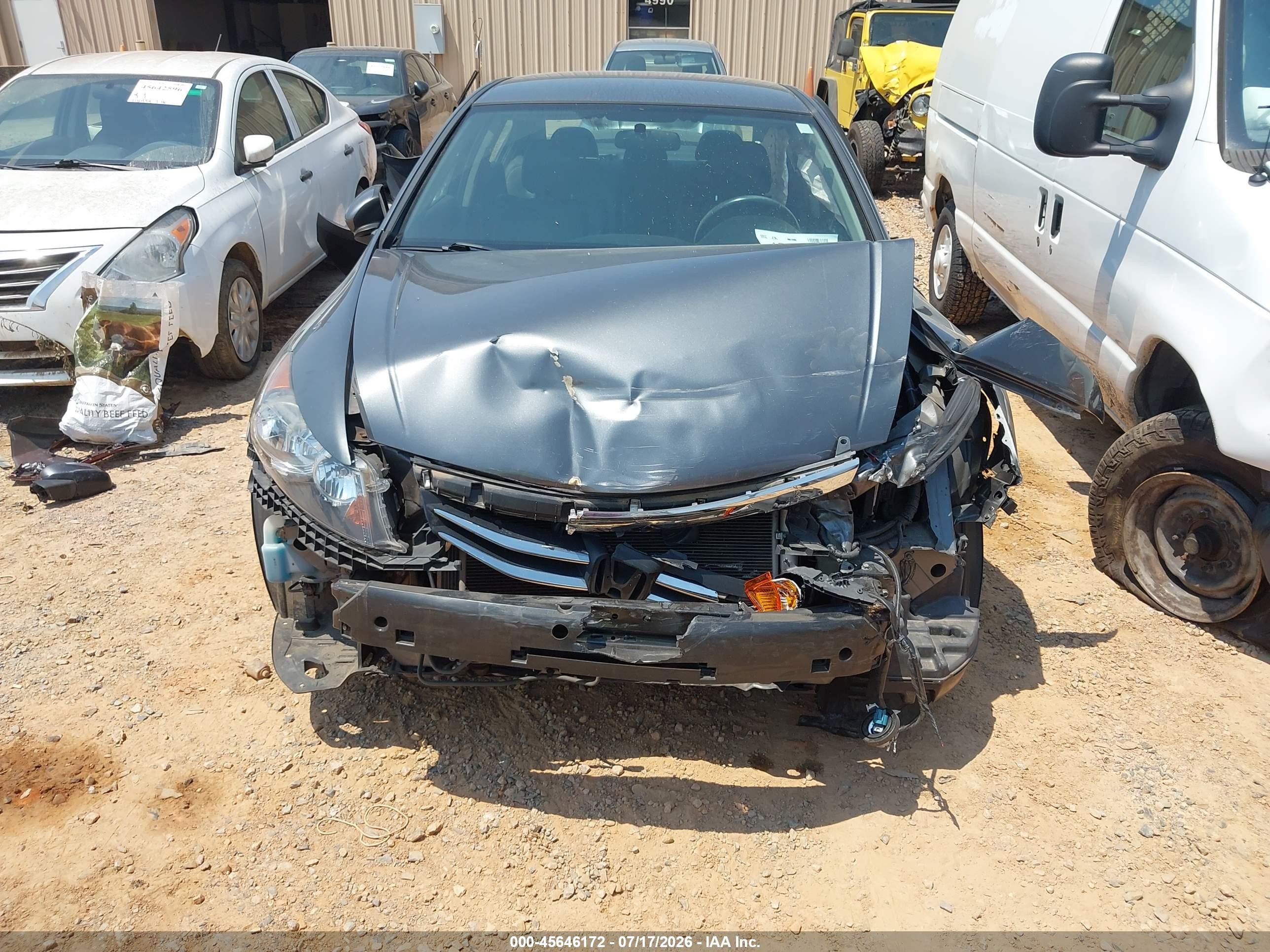 2011 Honda Accord 2.4 Se Серый vin: 1HGCP2F60BA138829