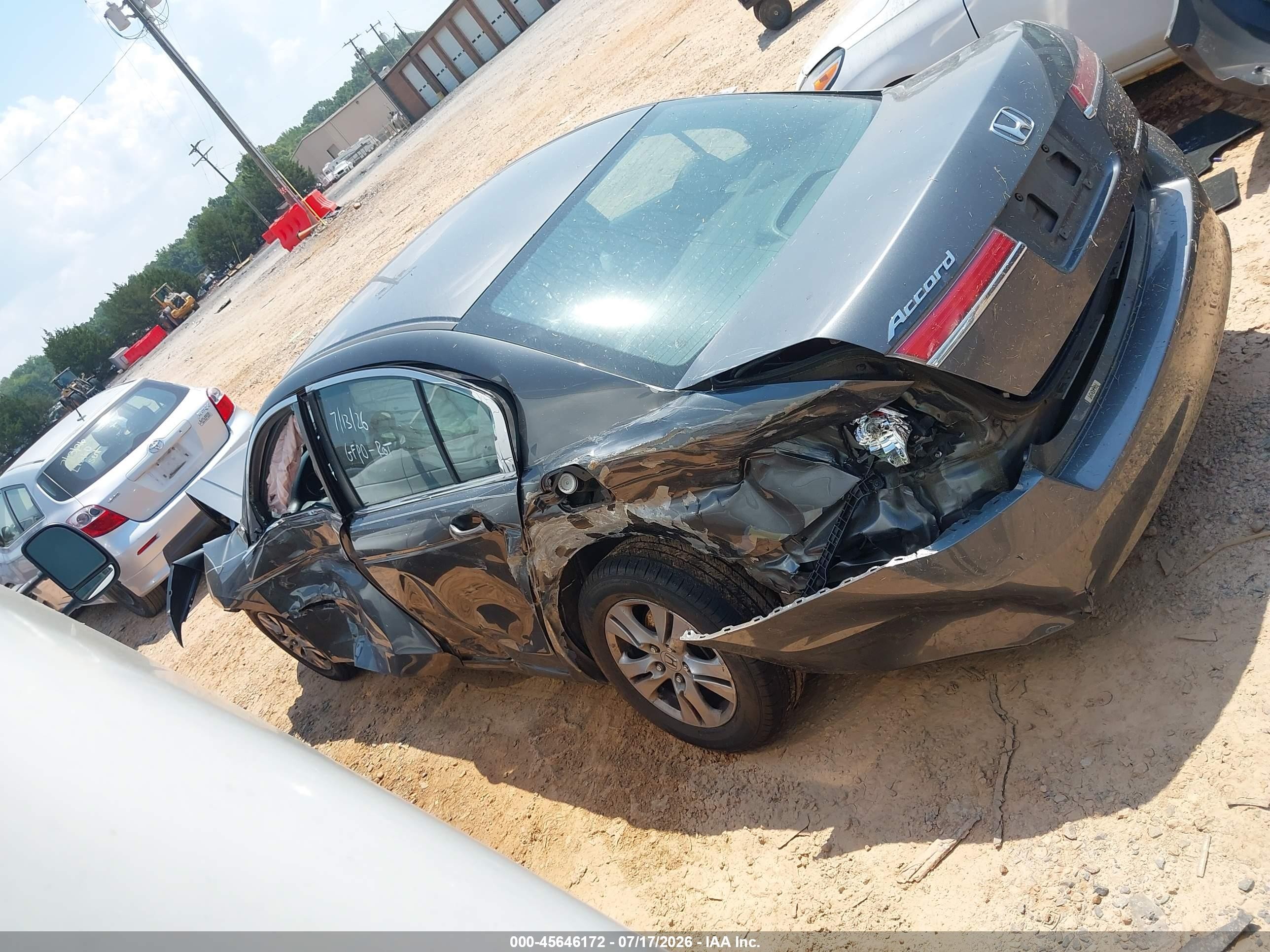 2011 Honda Accord 2.4 Se Серый vin: 1HGCP2F60BA138829