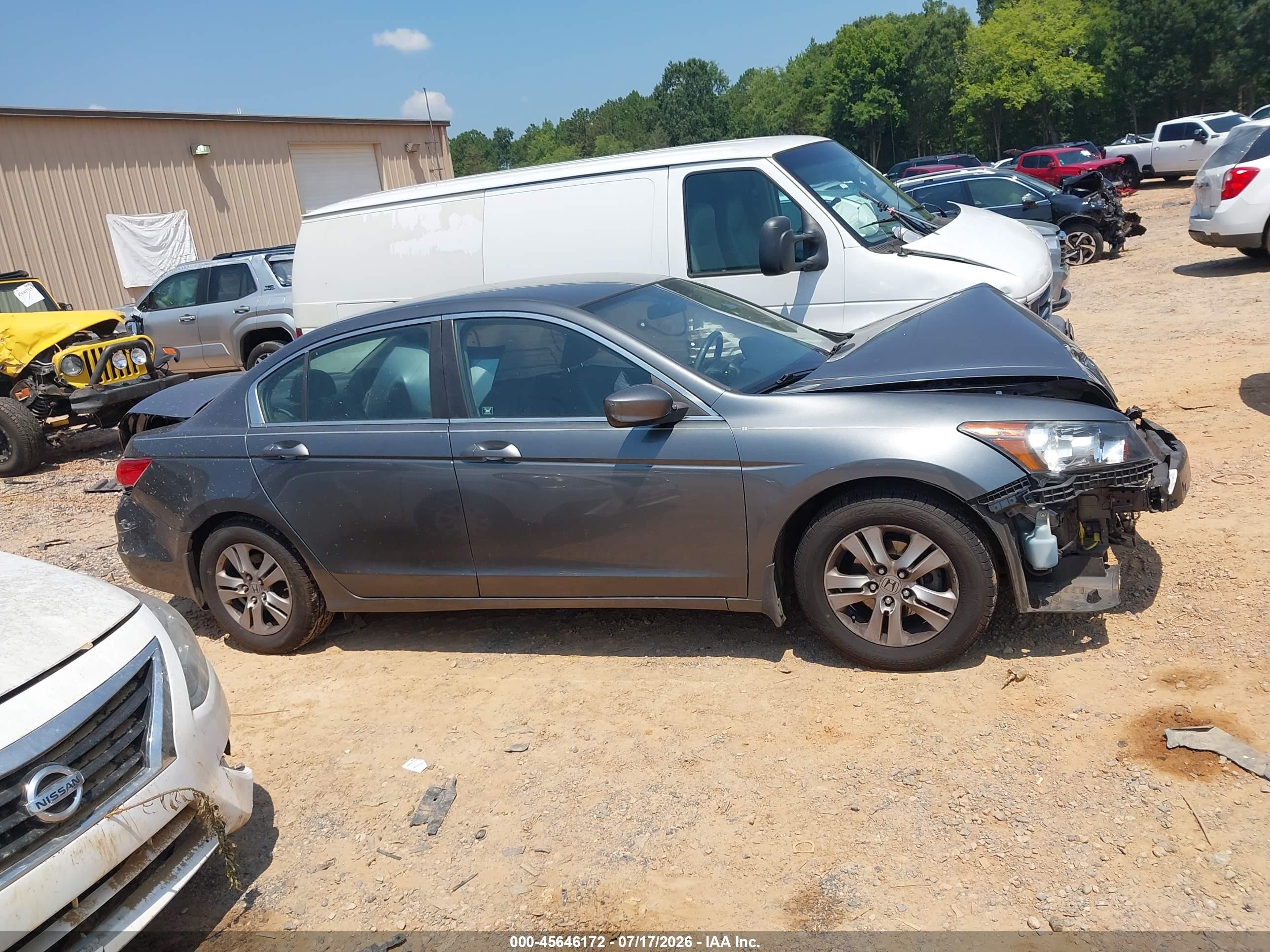 2011 Honda Accord 2.4 Se Серый vin: 1HGCP2F60BA138829