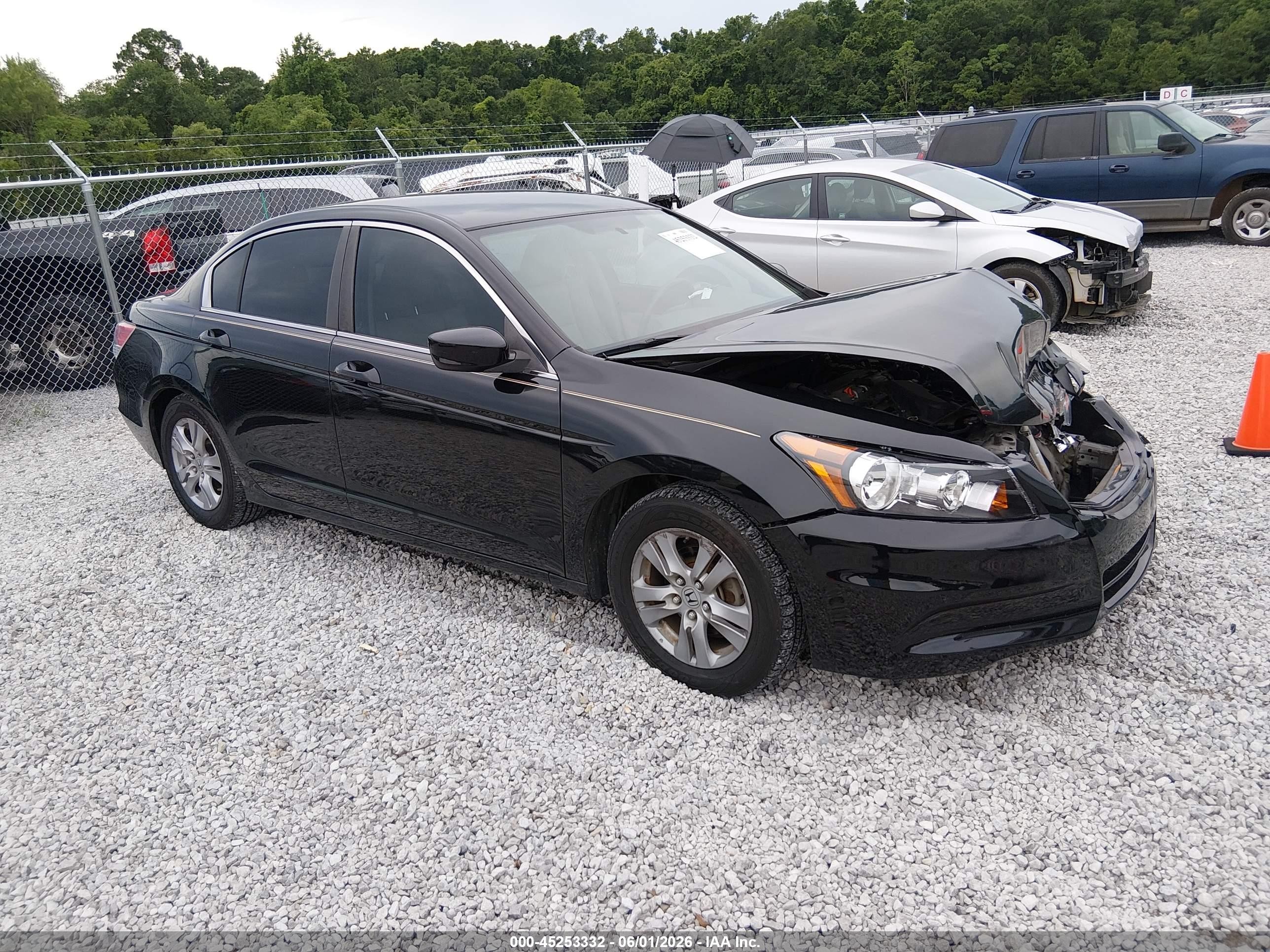 2011 Honda Accord 2.4 Se Black vin: 1HGCP2F60BA139821