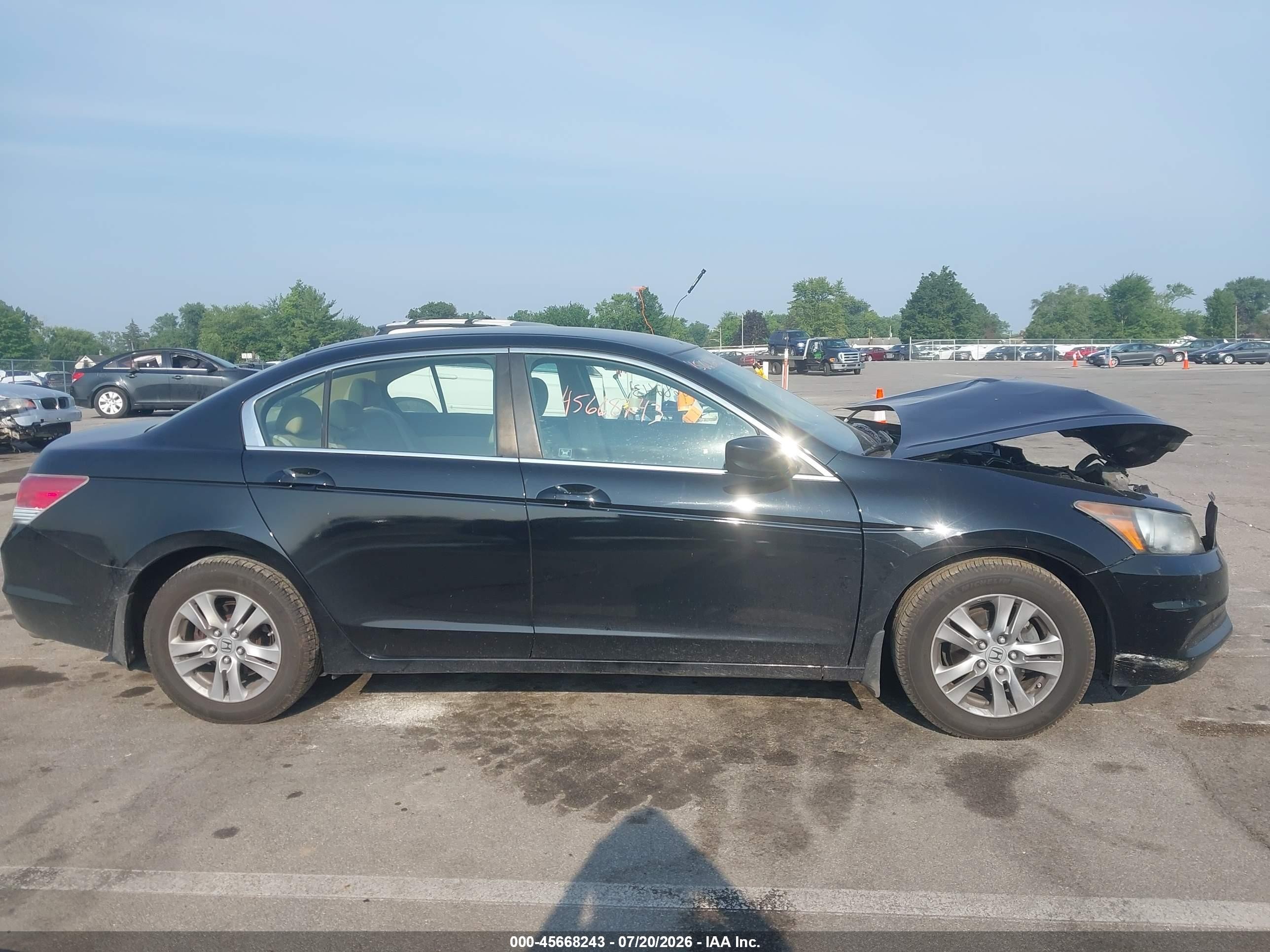 2011 Honda Accord 2.4 Se Black vin: 1HGCP2F60BA146056